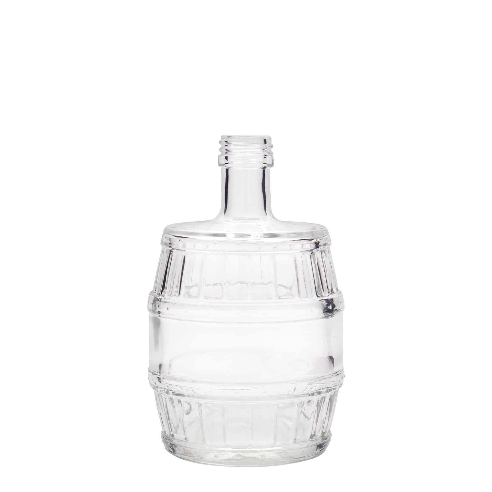 Glazen fles 'Vat', 500 ml, monding: PP 28