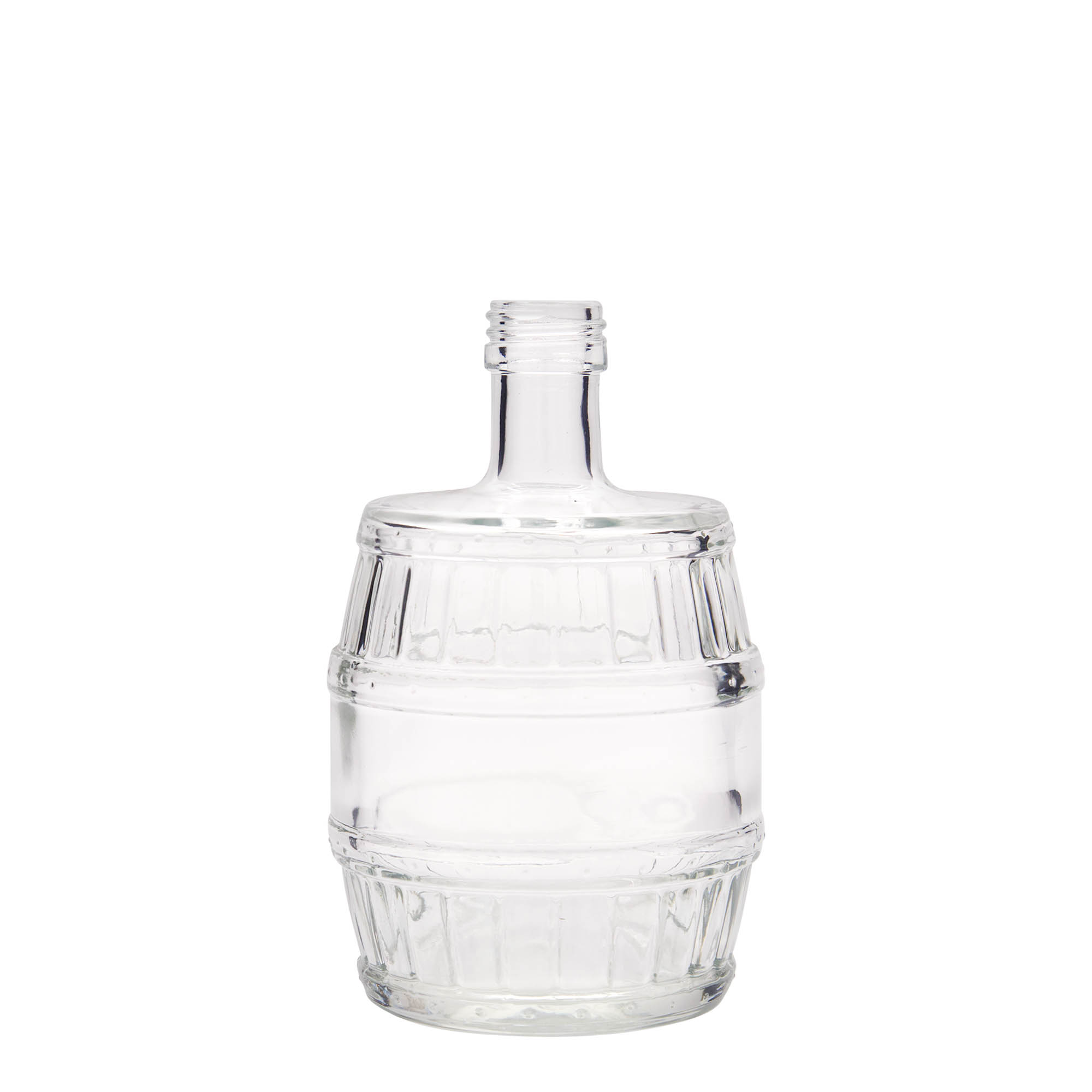 Glazen fles 'Vat', 500 ml, monding: PP 28