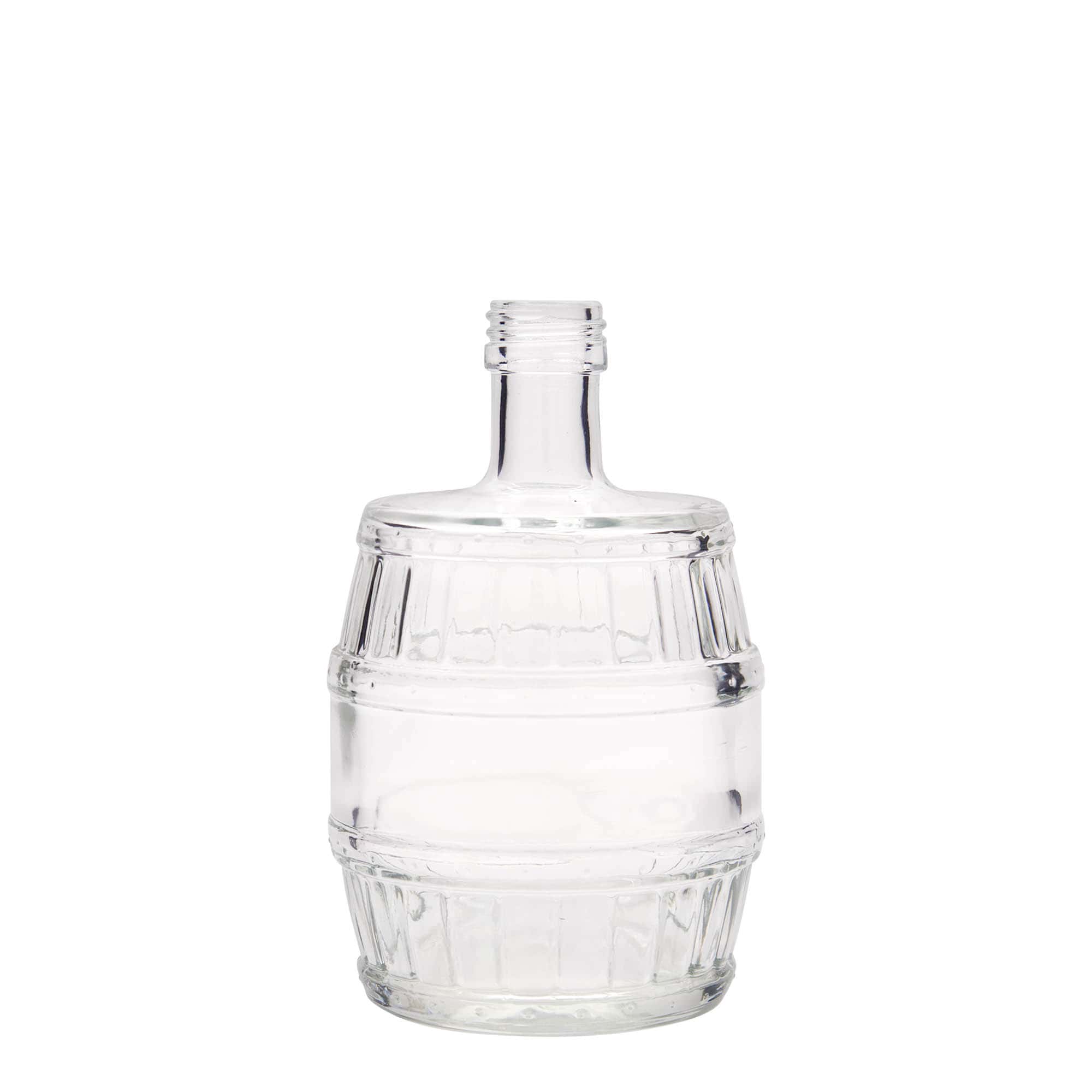 Glazen fles 'Vat', 500 ml, monding: PP 28