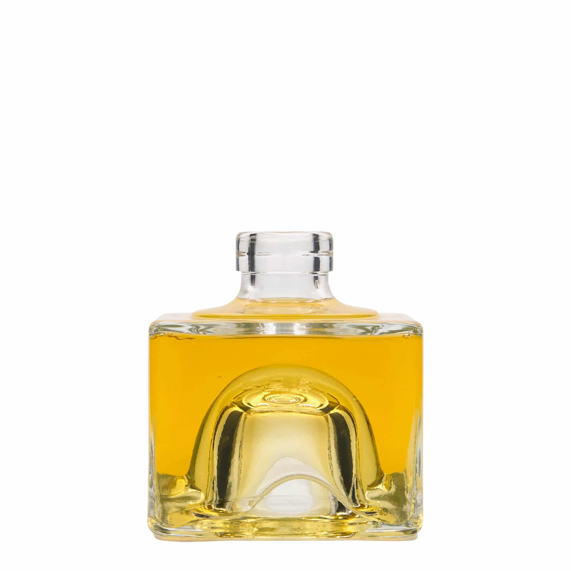 Bouteille en verre 200 ml 'Cocolores', carrée, bouchage: bouchon