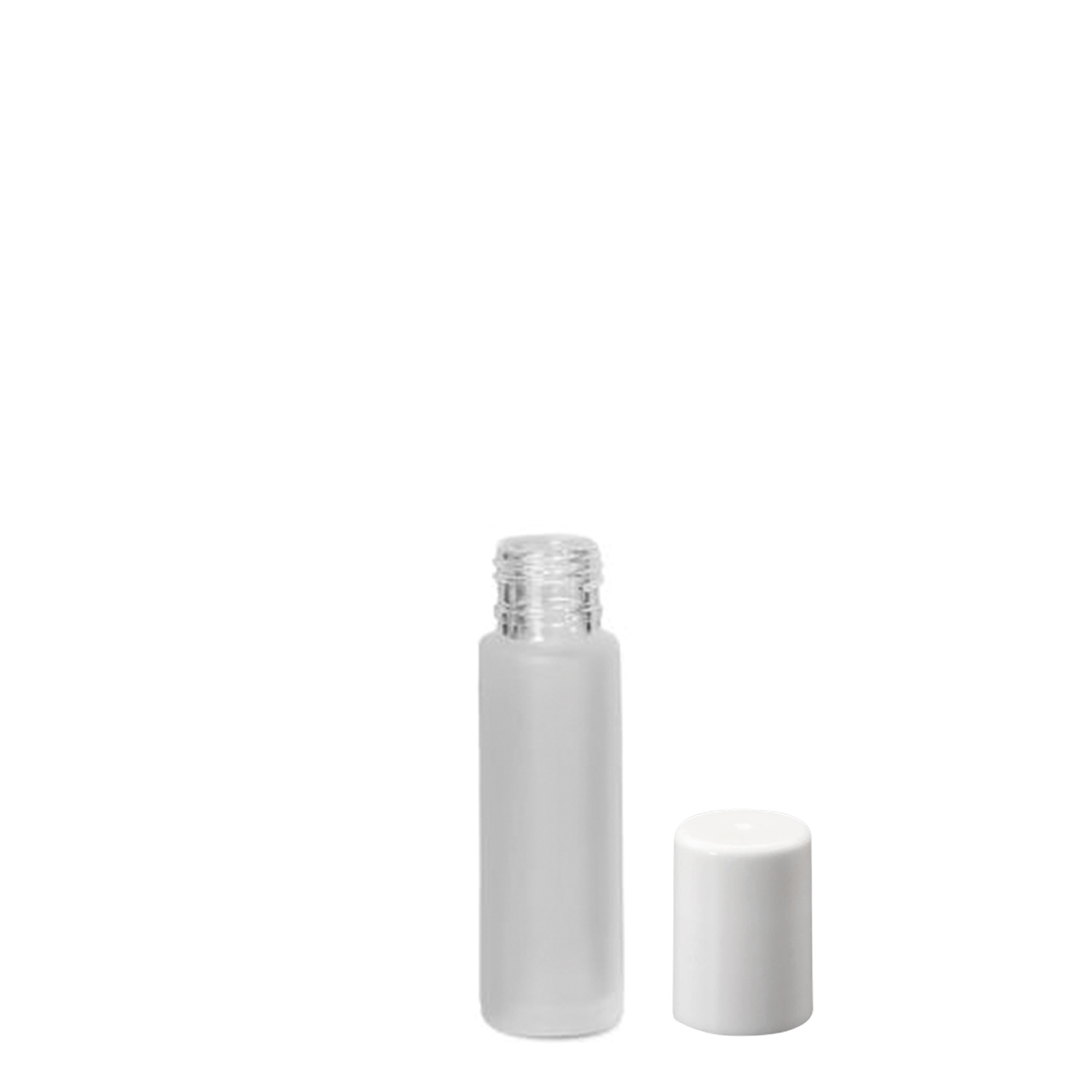 10 ml roll-on fles, glas, bruin, opening: schroefdop