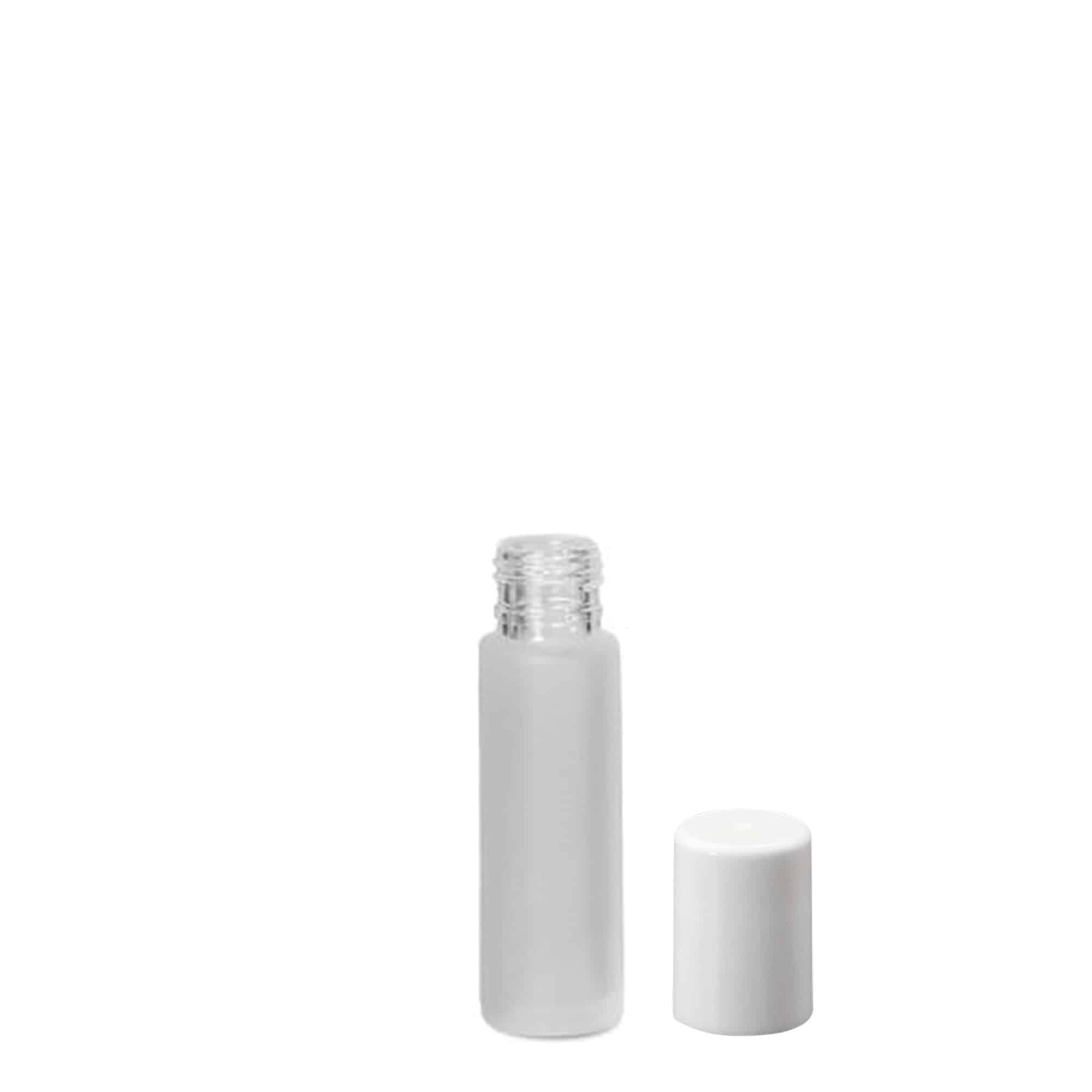 Flacon roll-on 10 ml, verre, givré, goulot : bouchon à vis