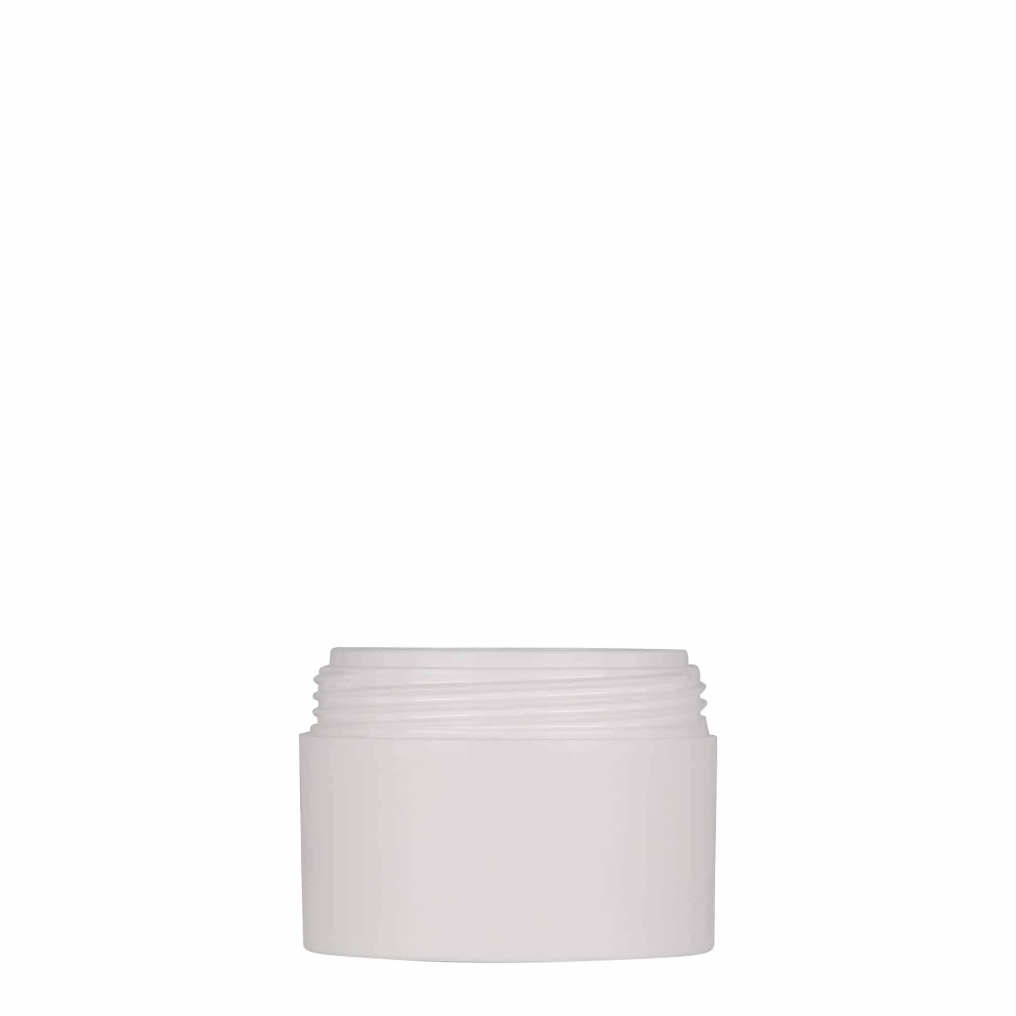 Plastic pot 'Antonella', 50 ml, PP, wit, monding: schroefsluiting Plastic pot 'Antonella', 50 ml, PP, wit, monding: schroefsluiting