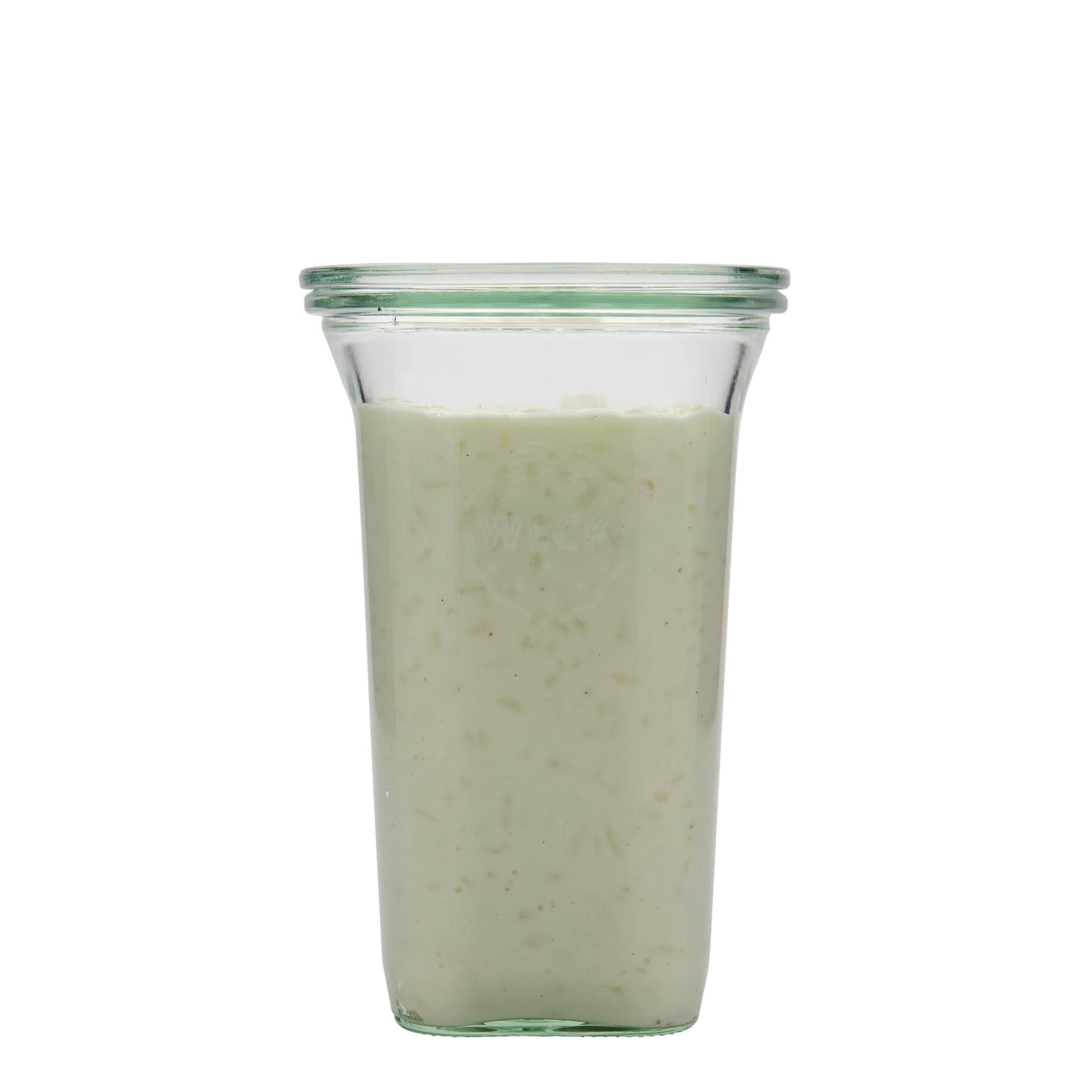 WECK-Quadropot, 795 ml, vierkant, monding: ronde rand WECK-Quadropot, 795 ml, vierkant, monding: ronde rand