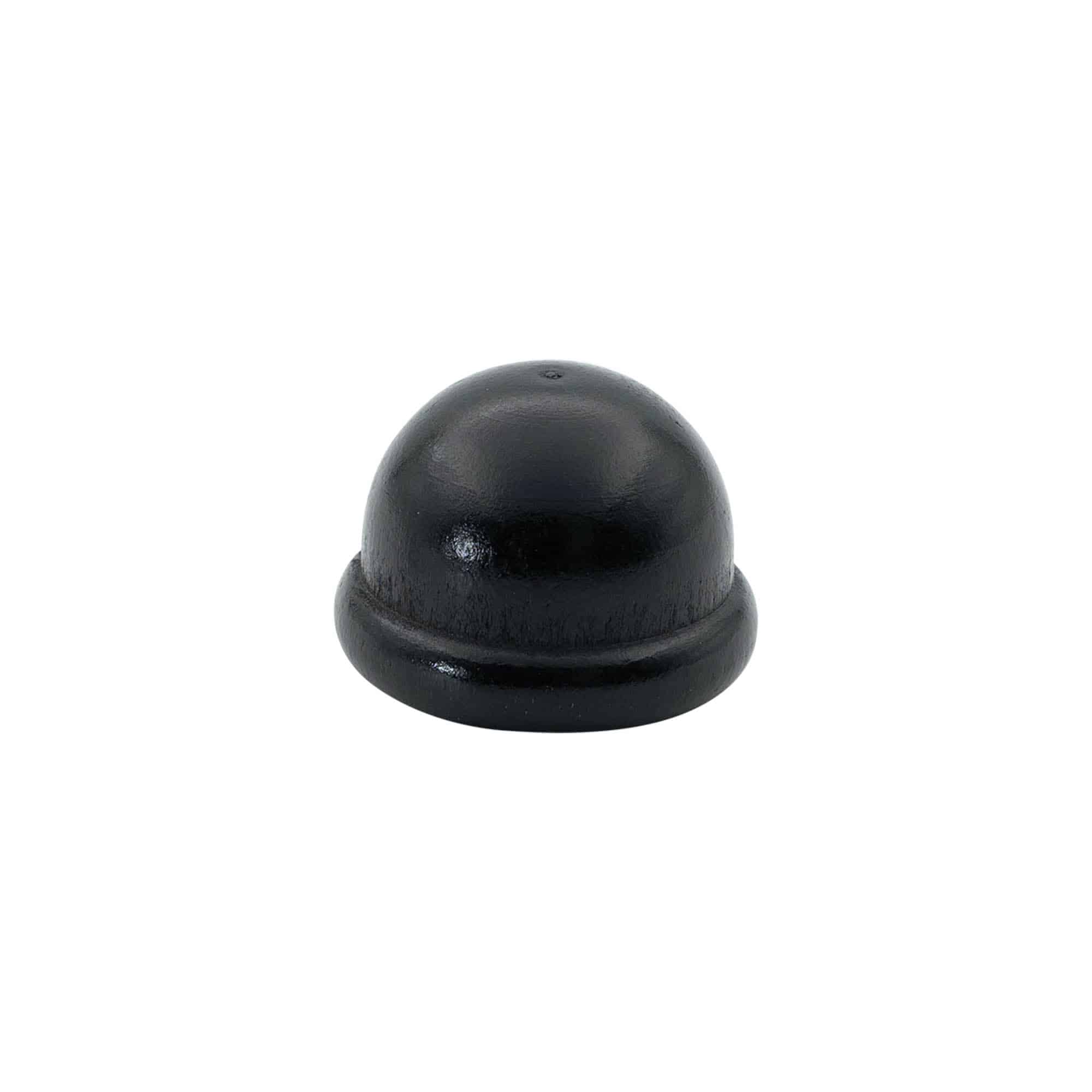 Dopkurk, 19 mm, hout/kunststof, zwart, voor monding: kurk Dopkurk, 19 mm, hout/kunststof, zwart, voor monding: kurk