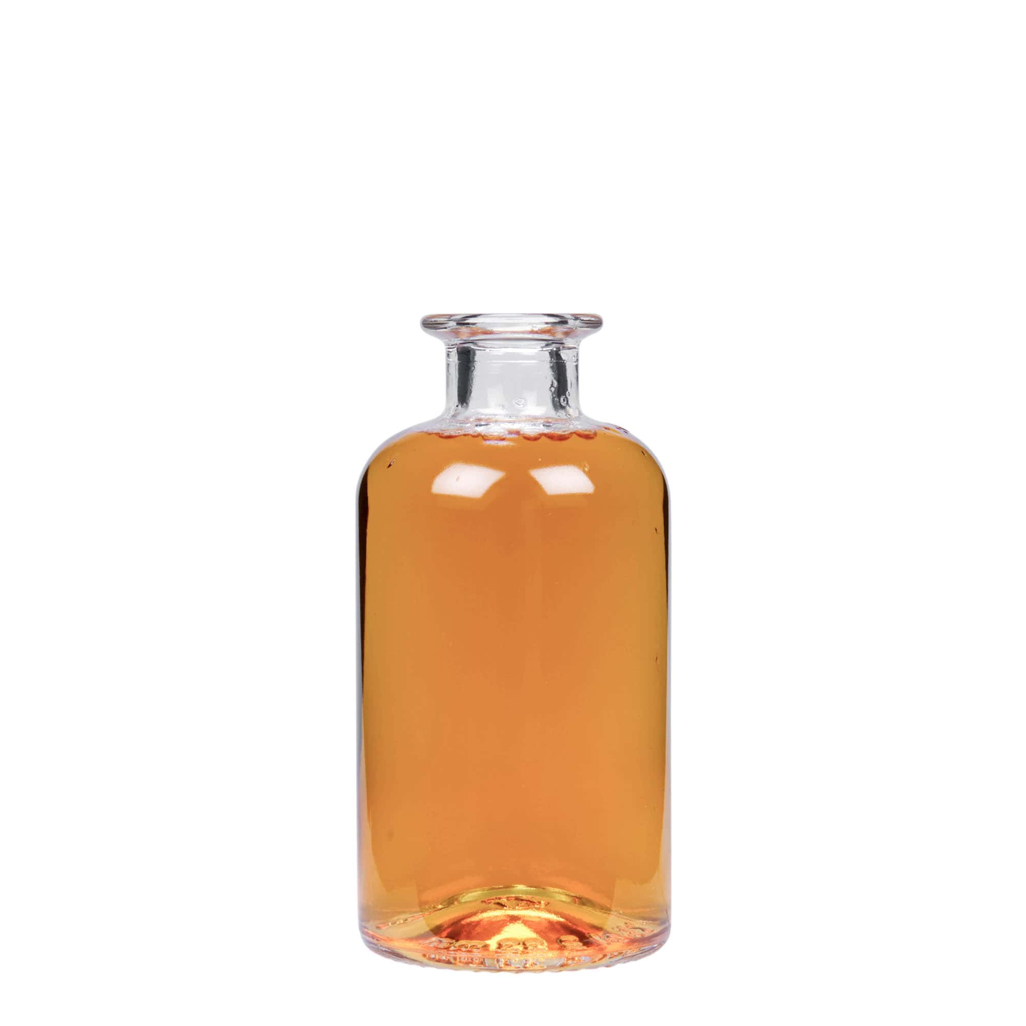 Glazen fles Apotheker, 250 ml, monding: kurk