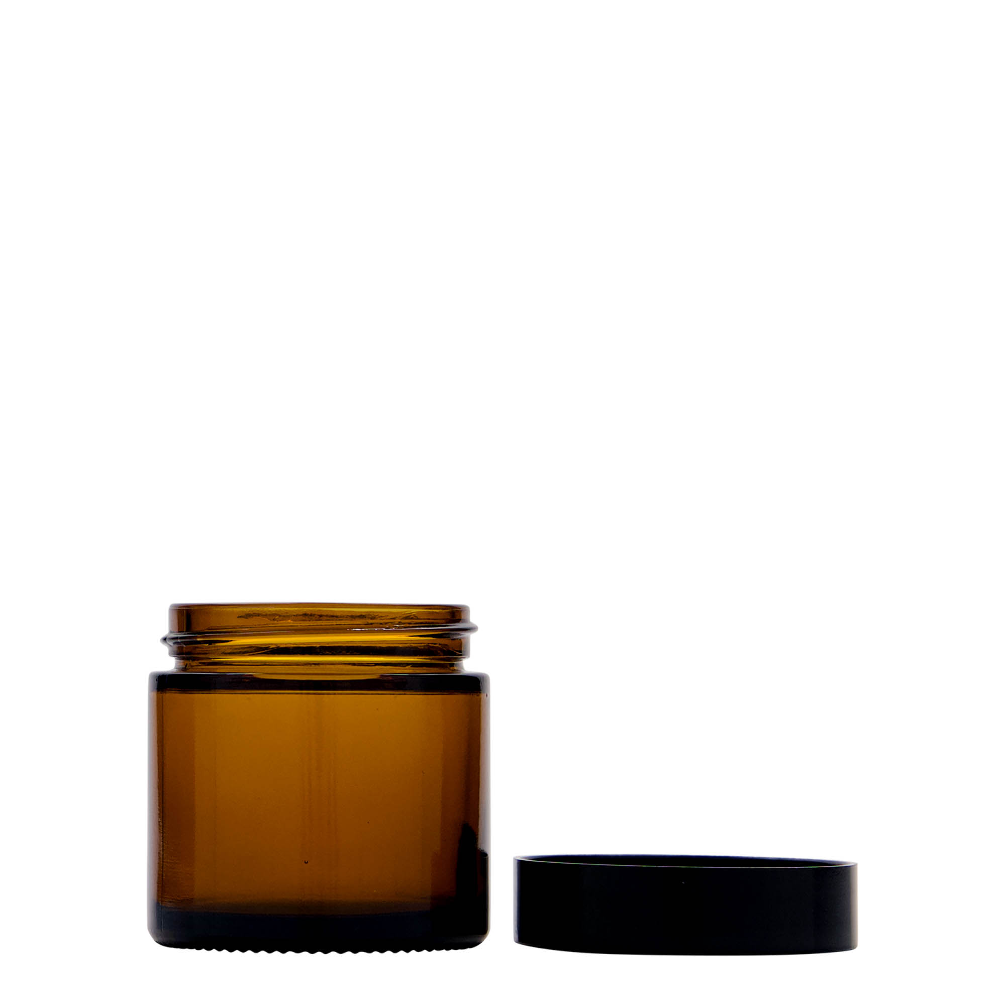 Pot 60 ml 'Brown Line', verre, marron, bouchage: Bougage à vis Pot 60 ml 'Brown Line', verre, marron, bouchage: Bougage à vis