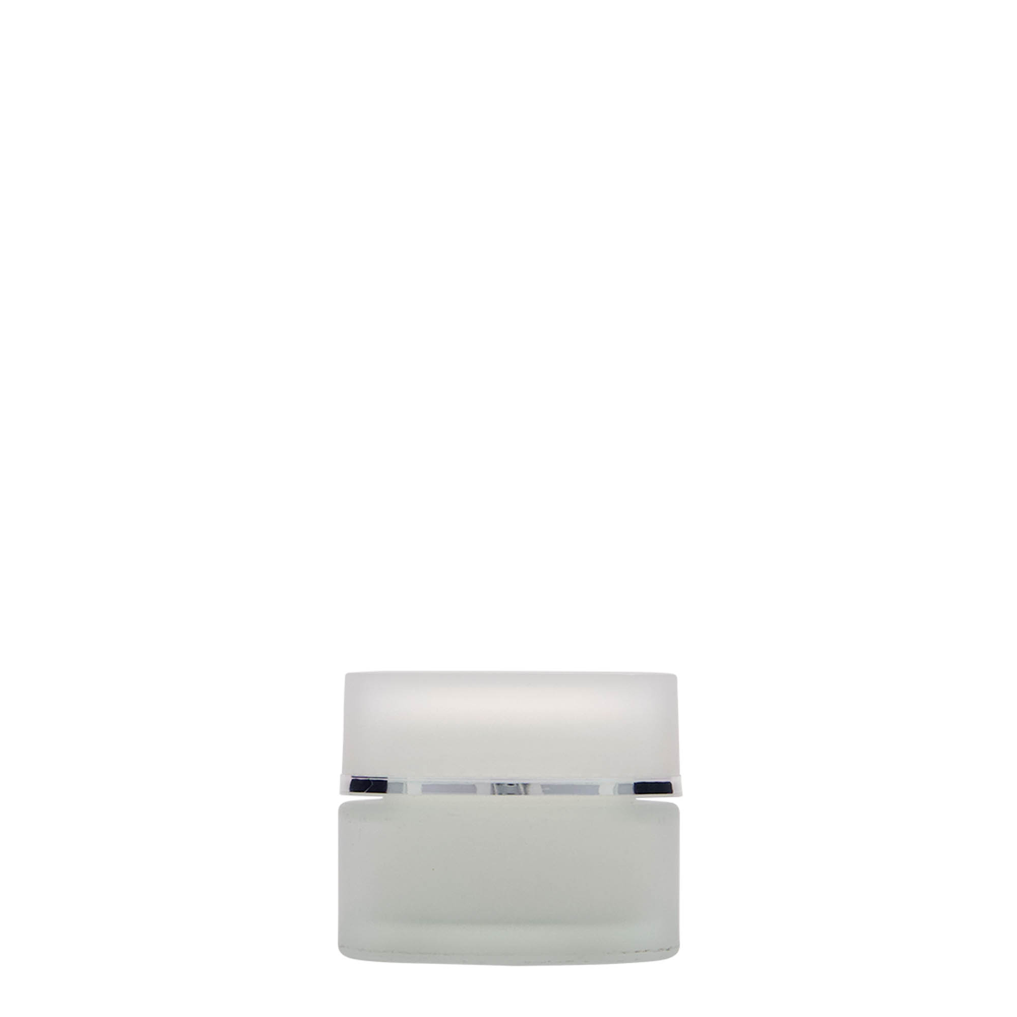 Pot 15 ml 'Platin Edition', verre, glacé, bouchage: Bougage à vis Pot 15 ml 'Platin Edition', verre, glacé, bouchage: Bougage à vis