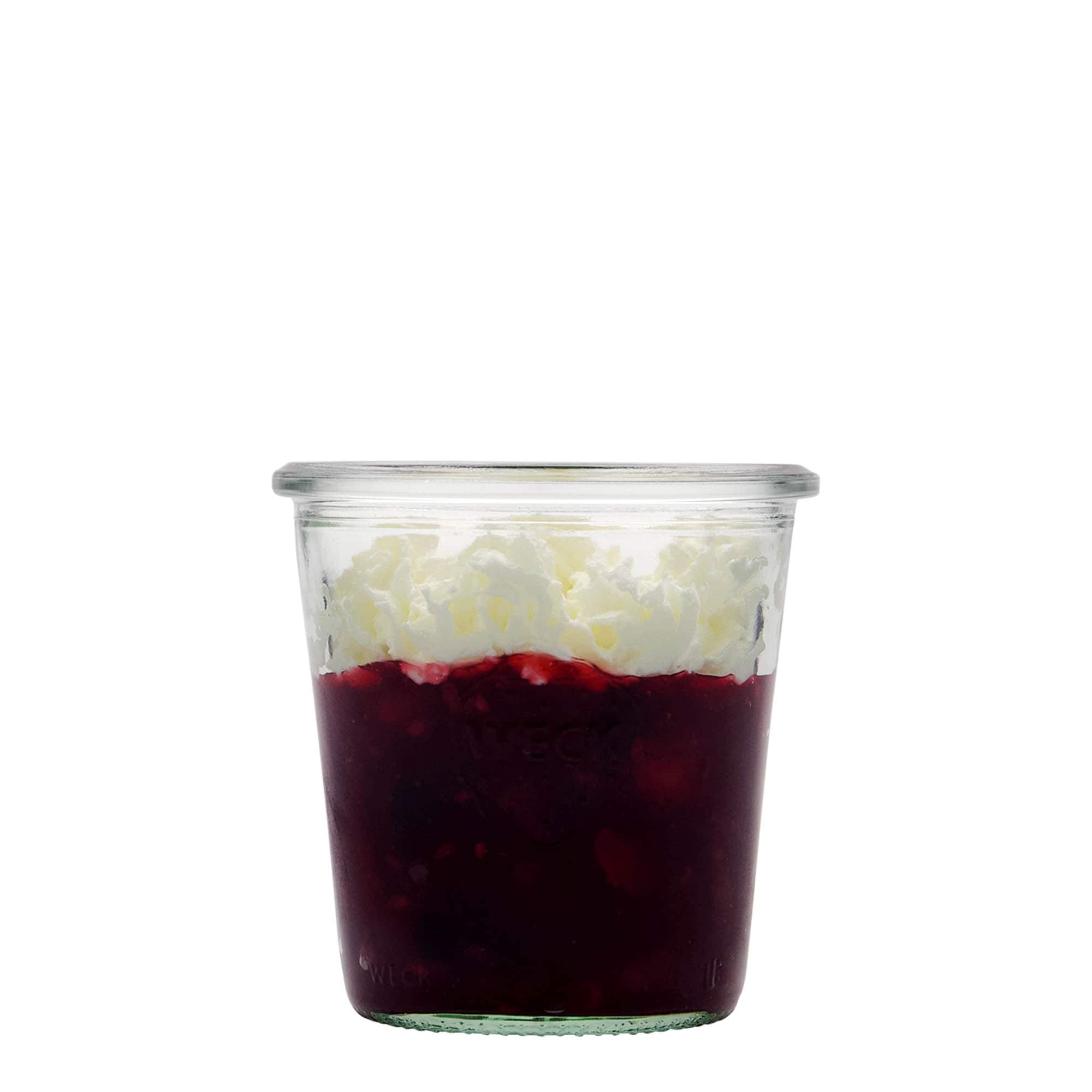 Verrine WECK 290 ml, bouchage: bords arrondis