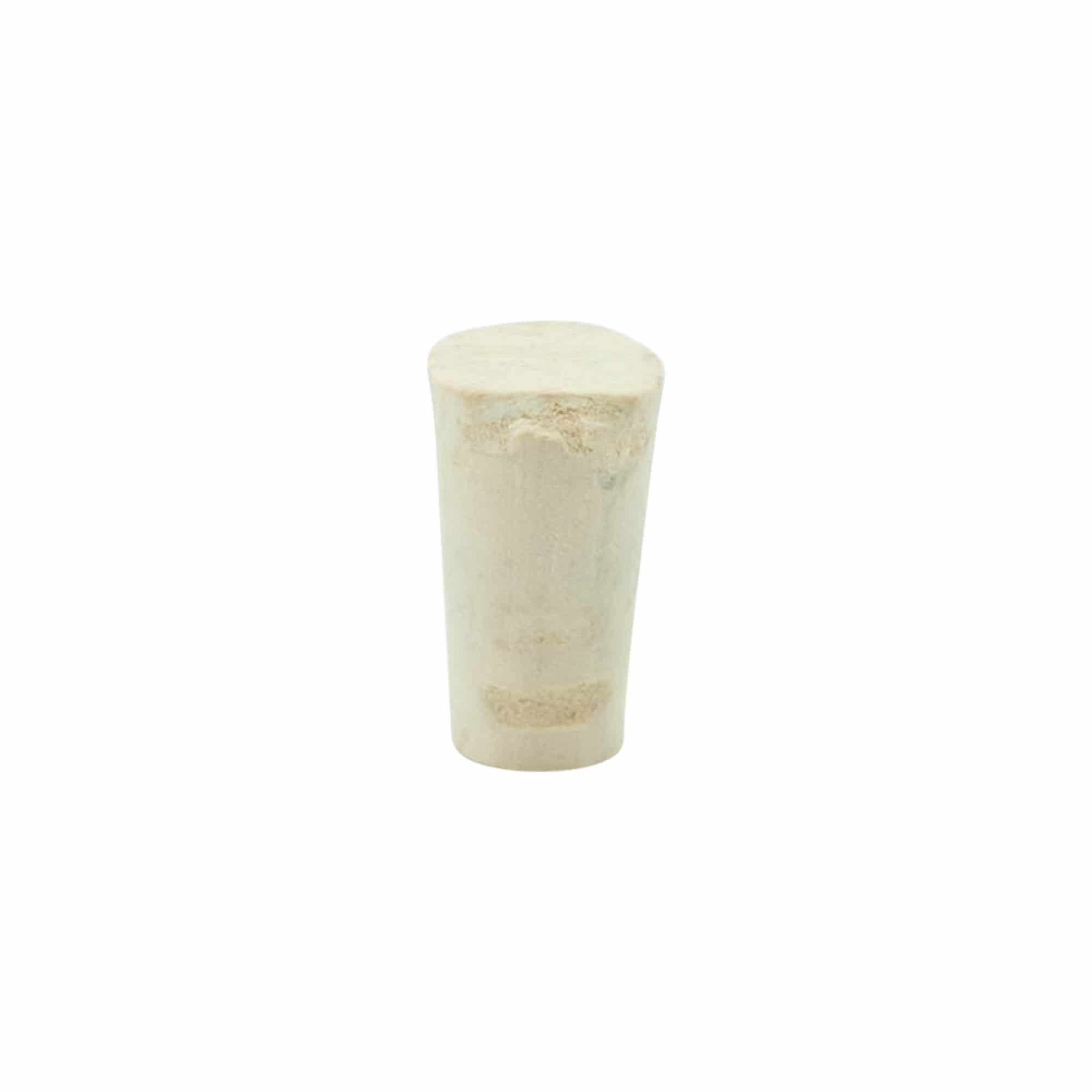 Conische kurk 9-12 x 22, perskurk, beige, voor monding: kurk