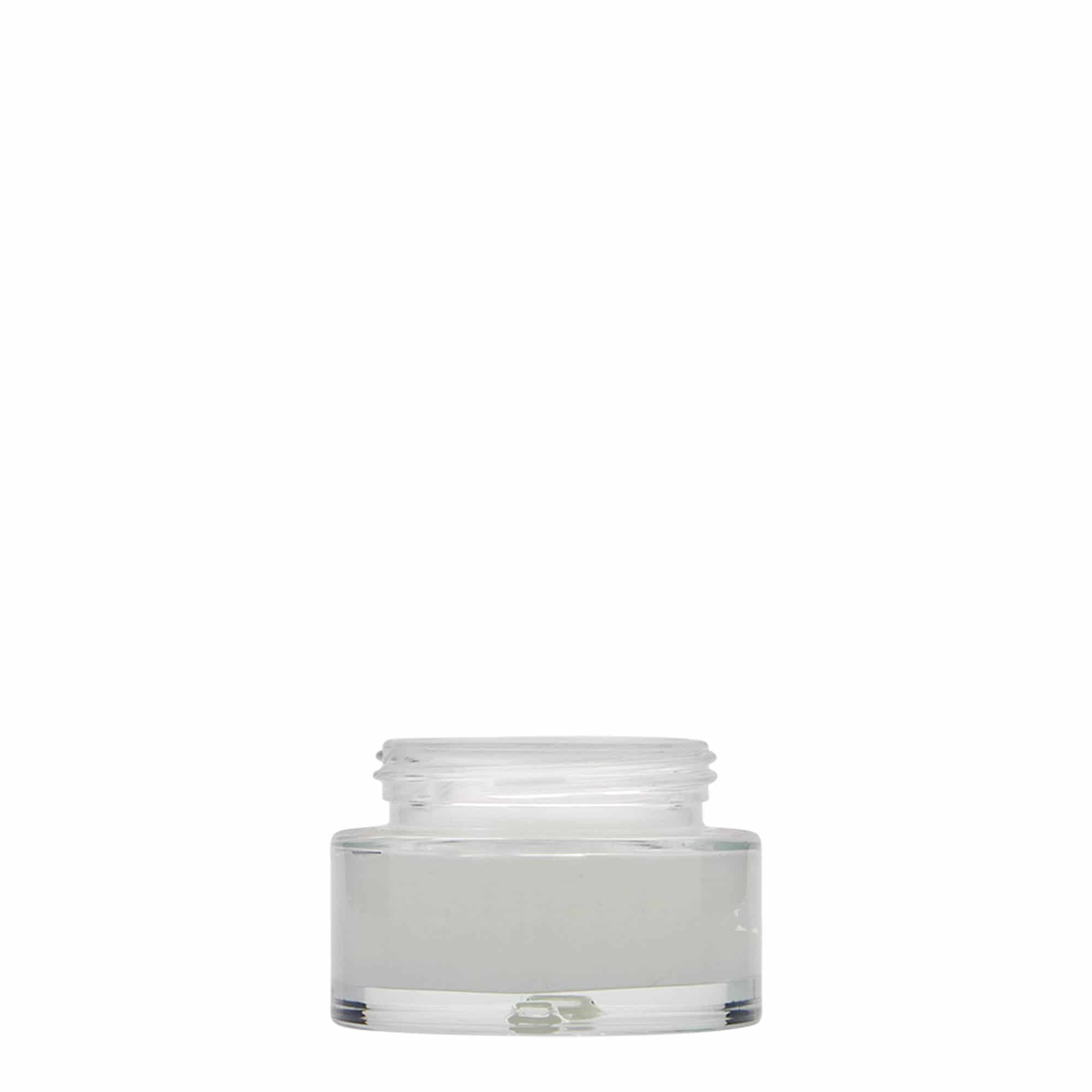 Pot 30 ml « Clear Edition », verre, bouchage: Bougage à vis