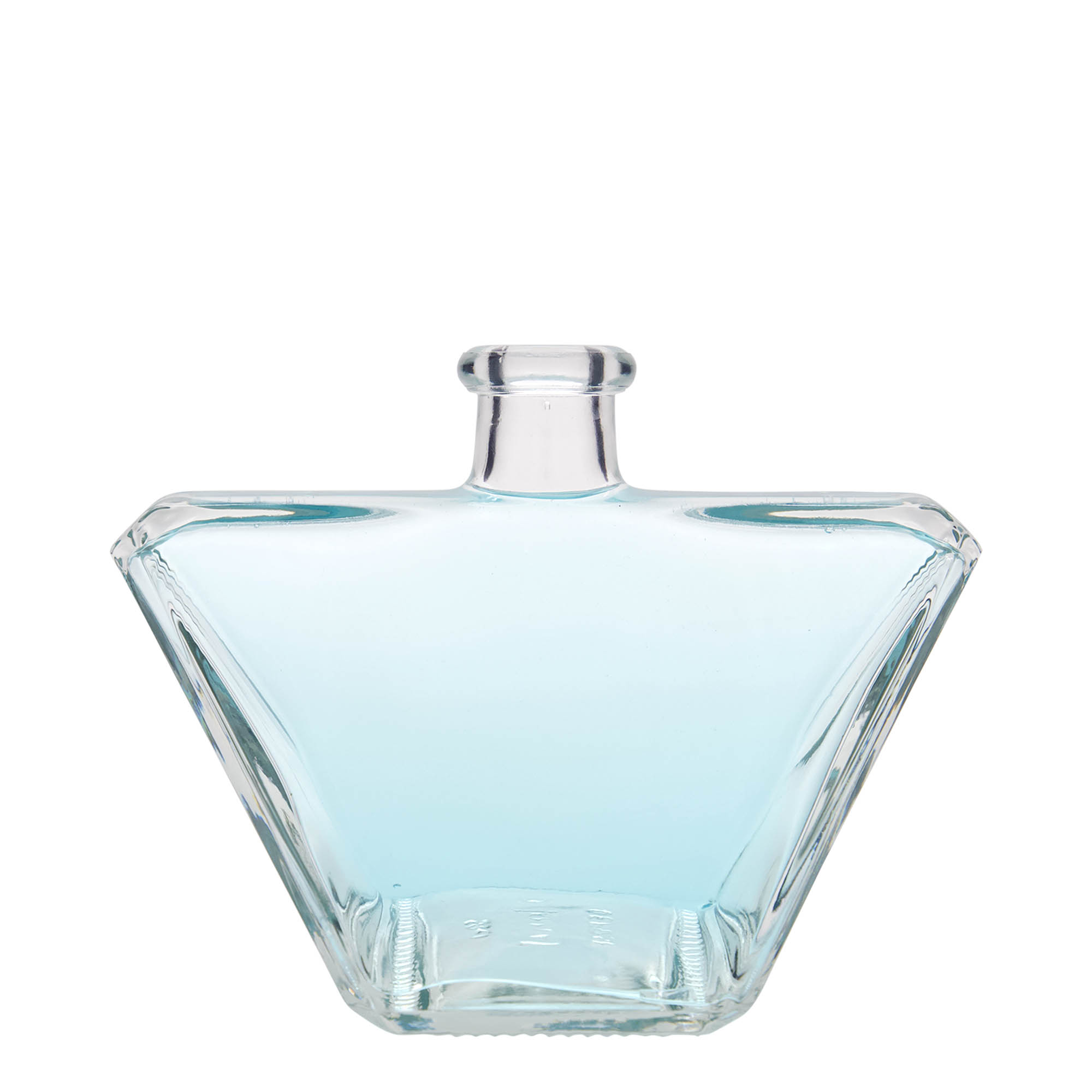 Glazen fles 'Charly', 500 ml, rechthoekig, monding: kurk