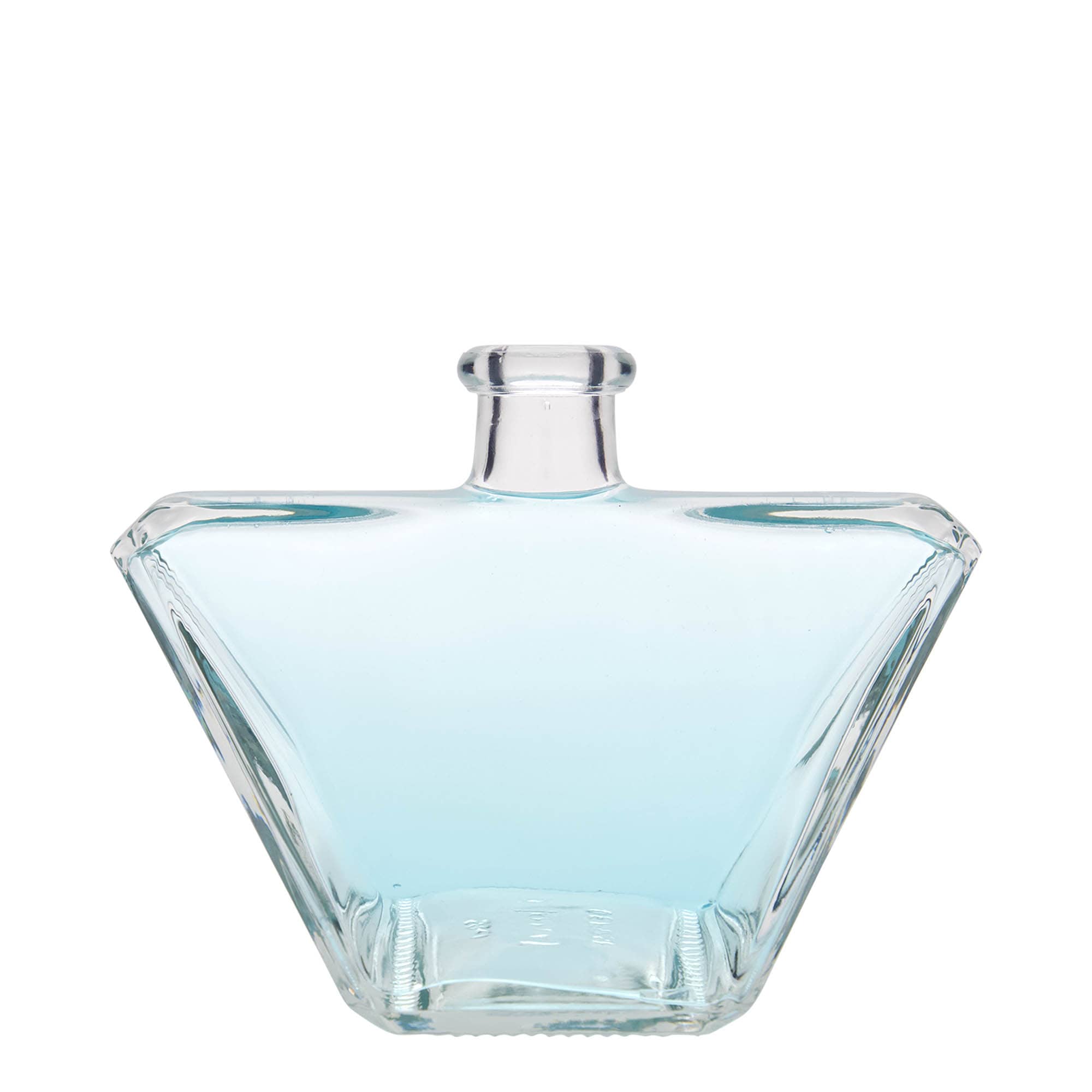 Glazen fles 'Charly', 500 ml, rechthoekig, monding: kurk