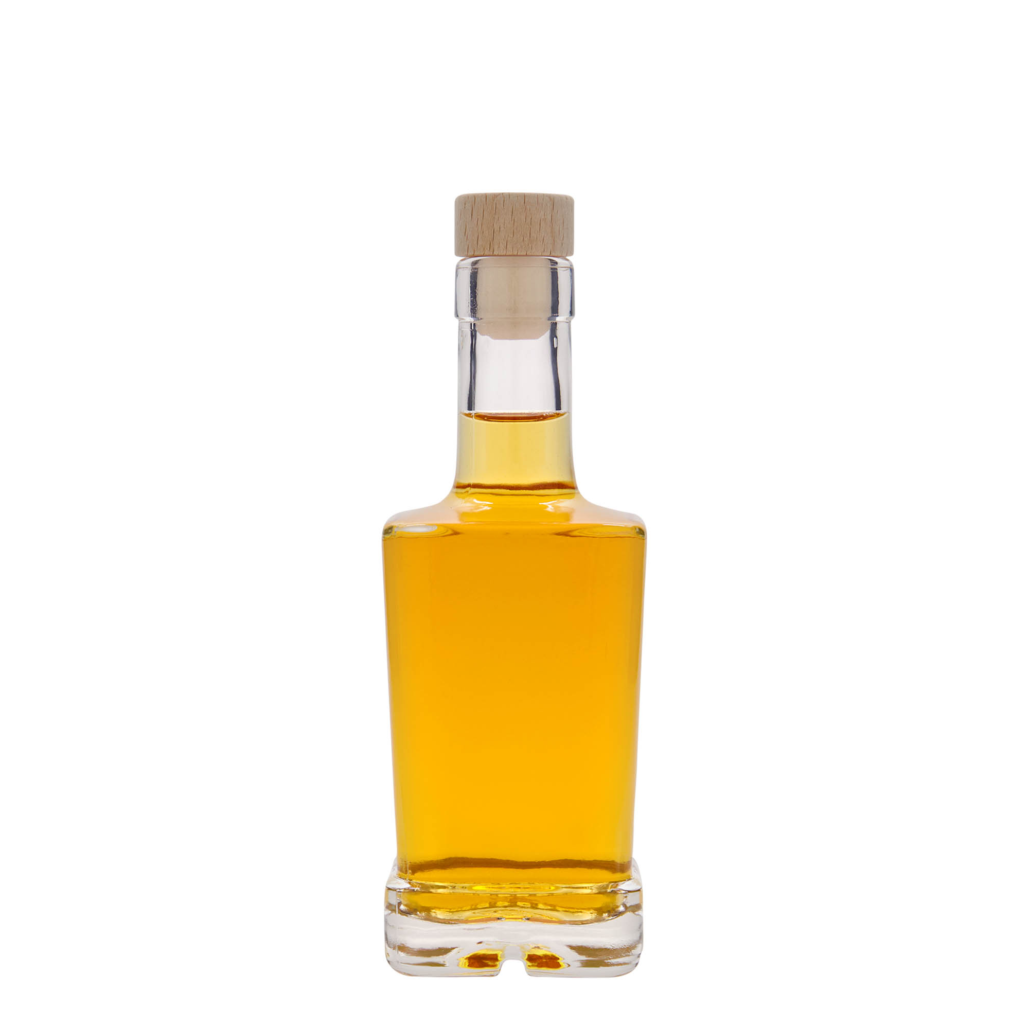 Bouteille en verre 250 ml 'Rene', carrée, bouchage: bouchon Bouteille en verre 250 ml 'Rene', carrée, bouchage: bouchon