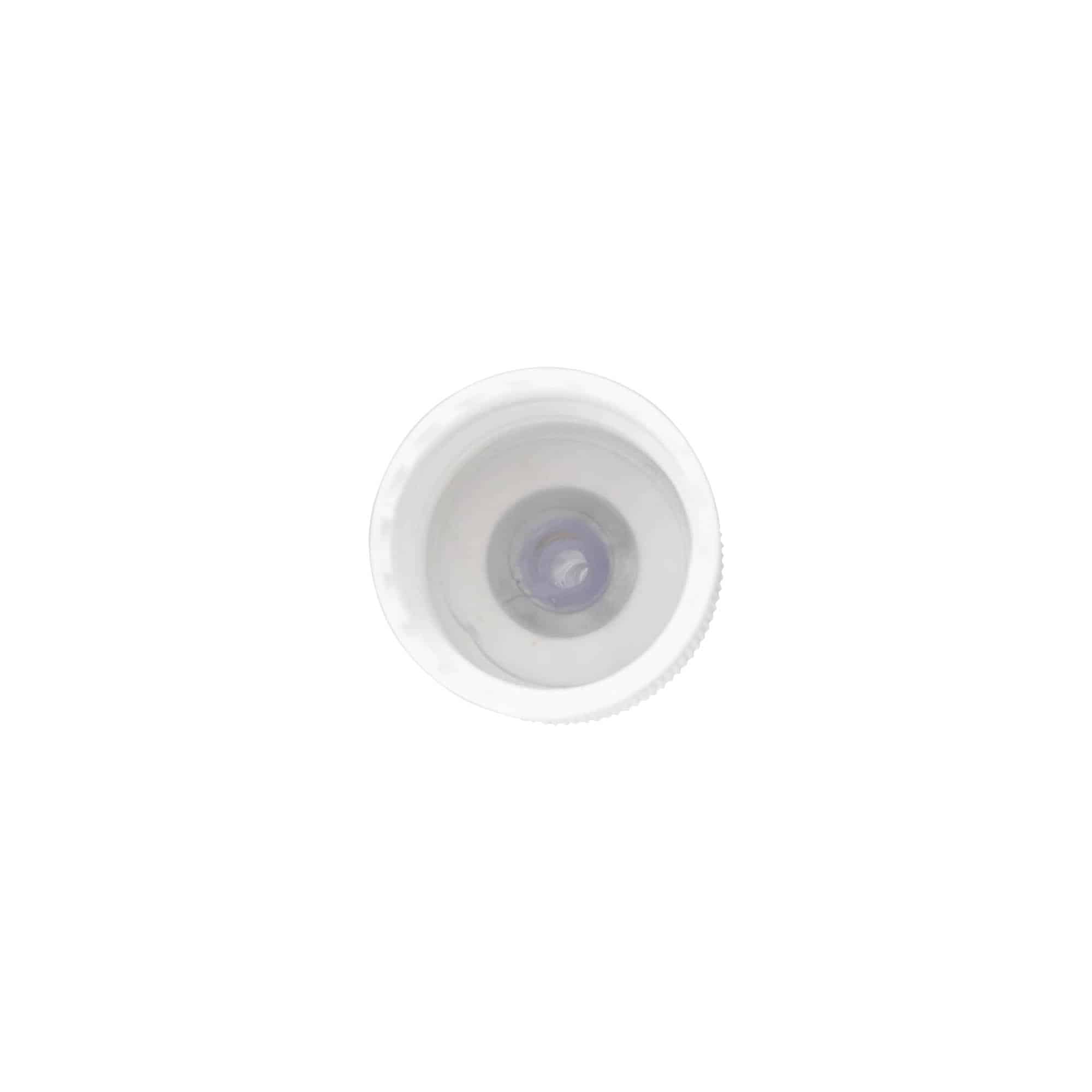 Bougage à vis avec applicateur, plastique PP, blanc, pour bouchage: 24/410