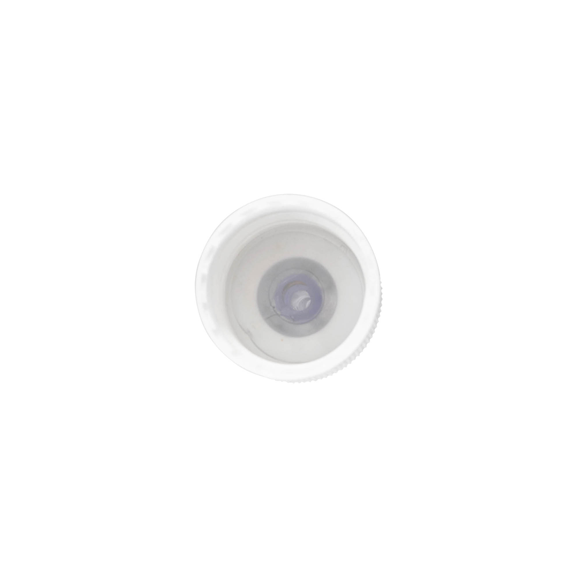 Bougage à vis avec applicateur, plastique PP, blanc, pour bouchage: 24/410 Bougage à vis avec applicateur, plastique PP, blanc, pour bouchage: 24/410