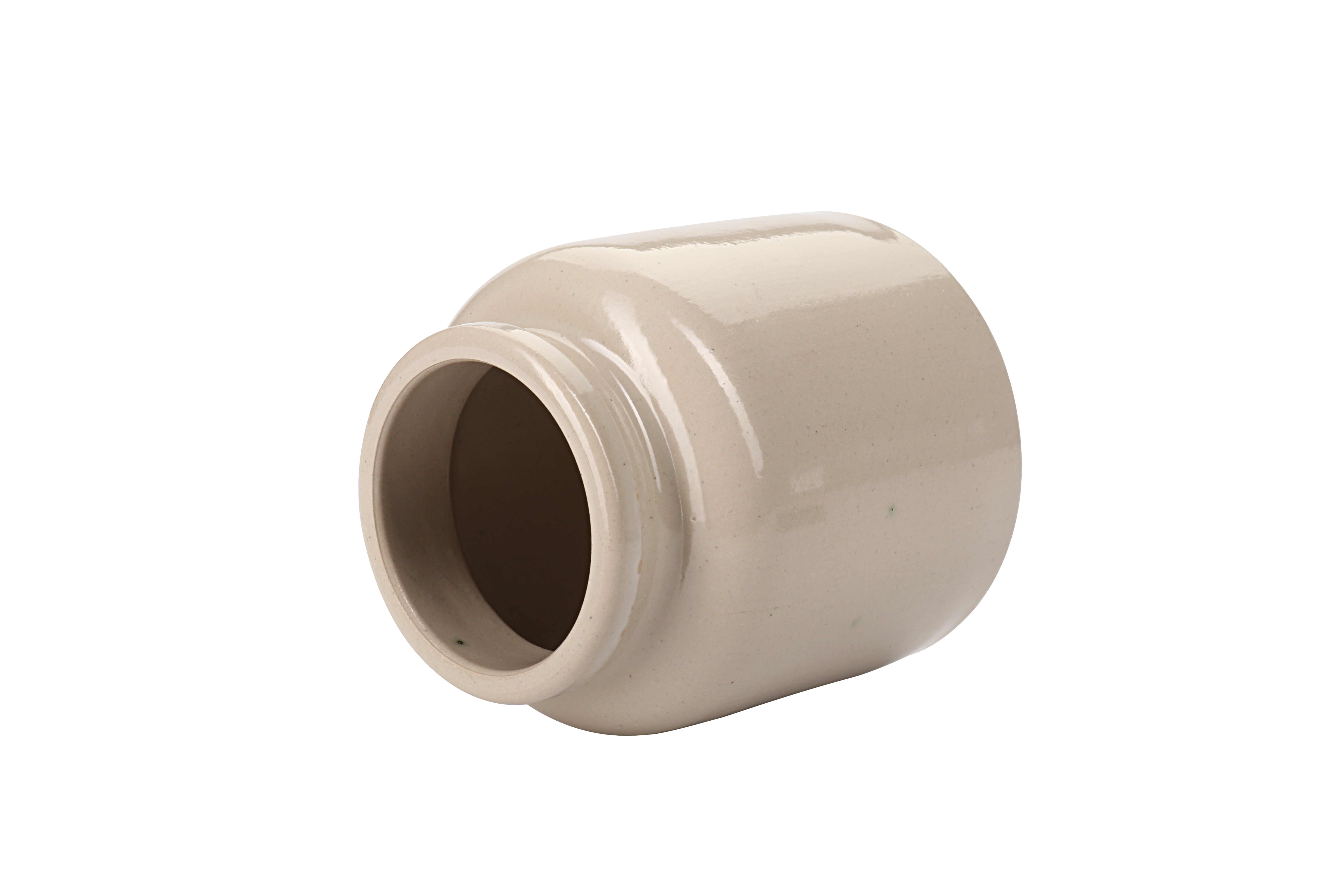 Pot en grès 270 ml, céramique, beige, bouchage: couvercle cloche Pot en grès 270 ml, céramique, beige, bouchage: couvercle cloche