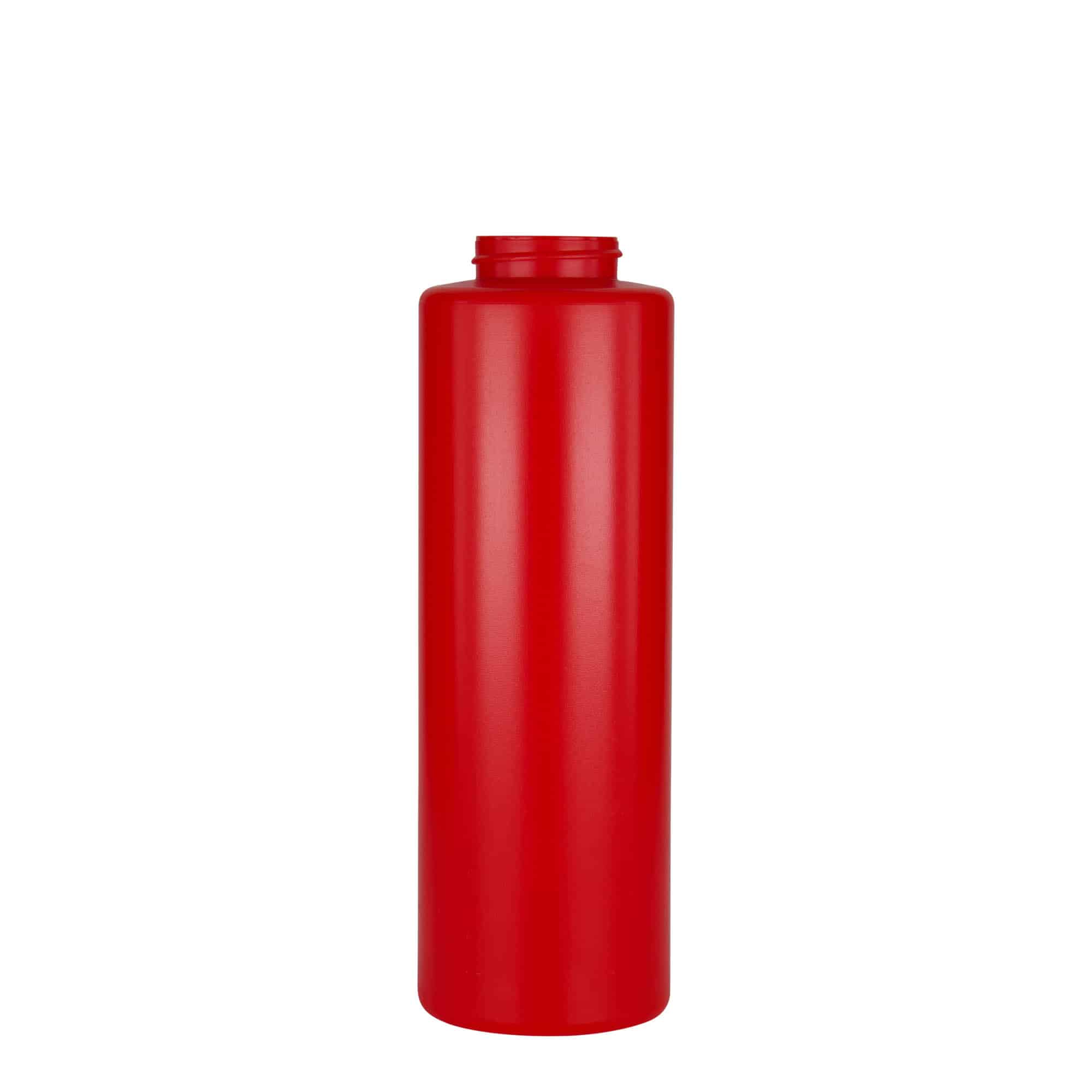 Flacon à sauce 500 ml , plastique LDPE, rouge, bouchage: 38/400