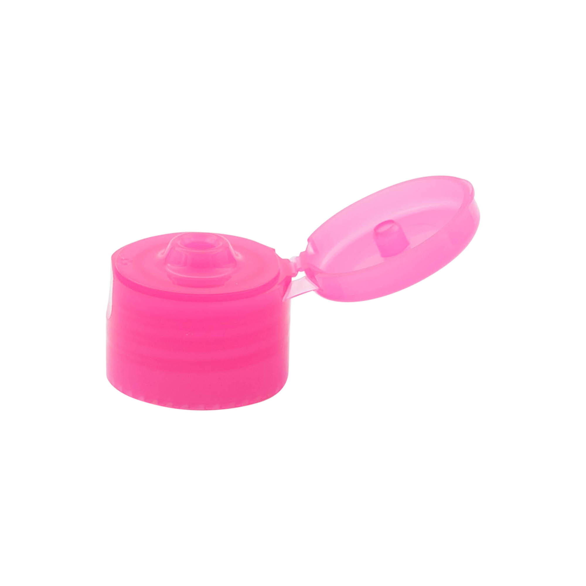 Bougage à vis à charnière rabattable, plastique PP, rose, pour bouchage: 24/410 Bougage à vis à charnière rabattable, plastique PP, rose, pour bouchage: 24/410