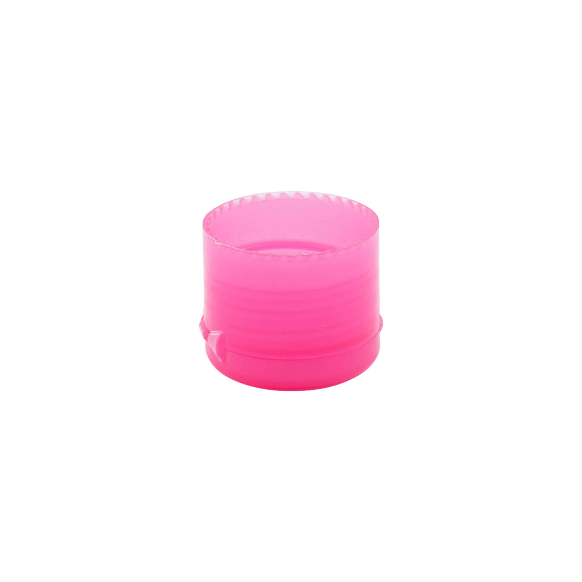 Bougage à vis à charnière rabattable, plastique PP, rose, pour bouchage: 24/410