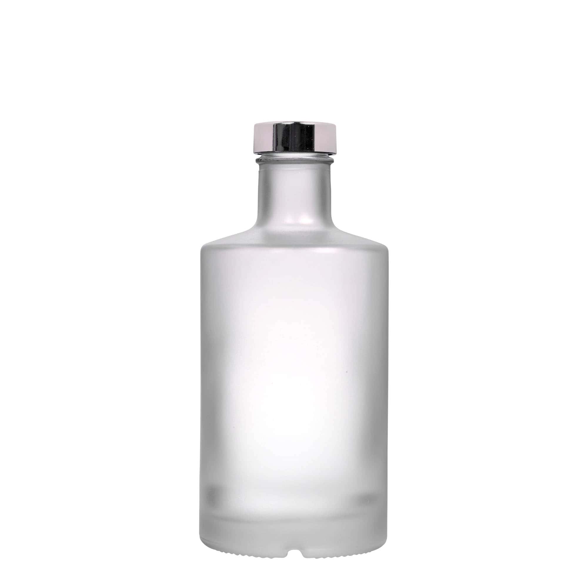 Glazen fles 'Caroline', 500 ml, gematteerd, monding: GPI 33
