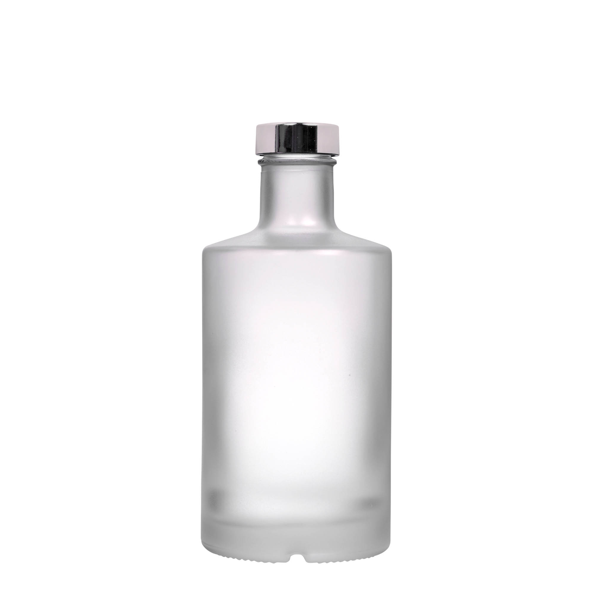 Glazen fles 'Caroline', 500 ml, gematteerd, monding: GPI 33 Glazen fles 'Caroline', 500 ml, gematteerd, monding: GPI 33