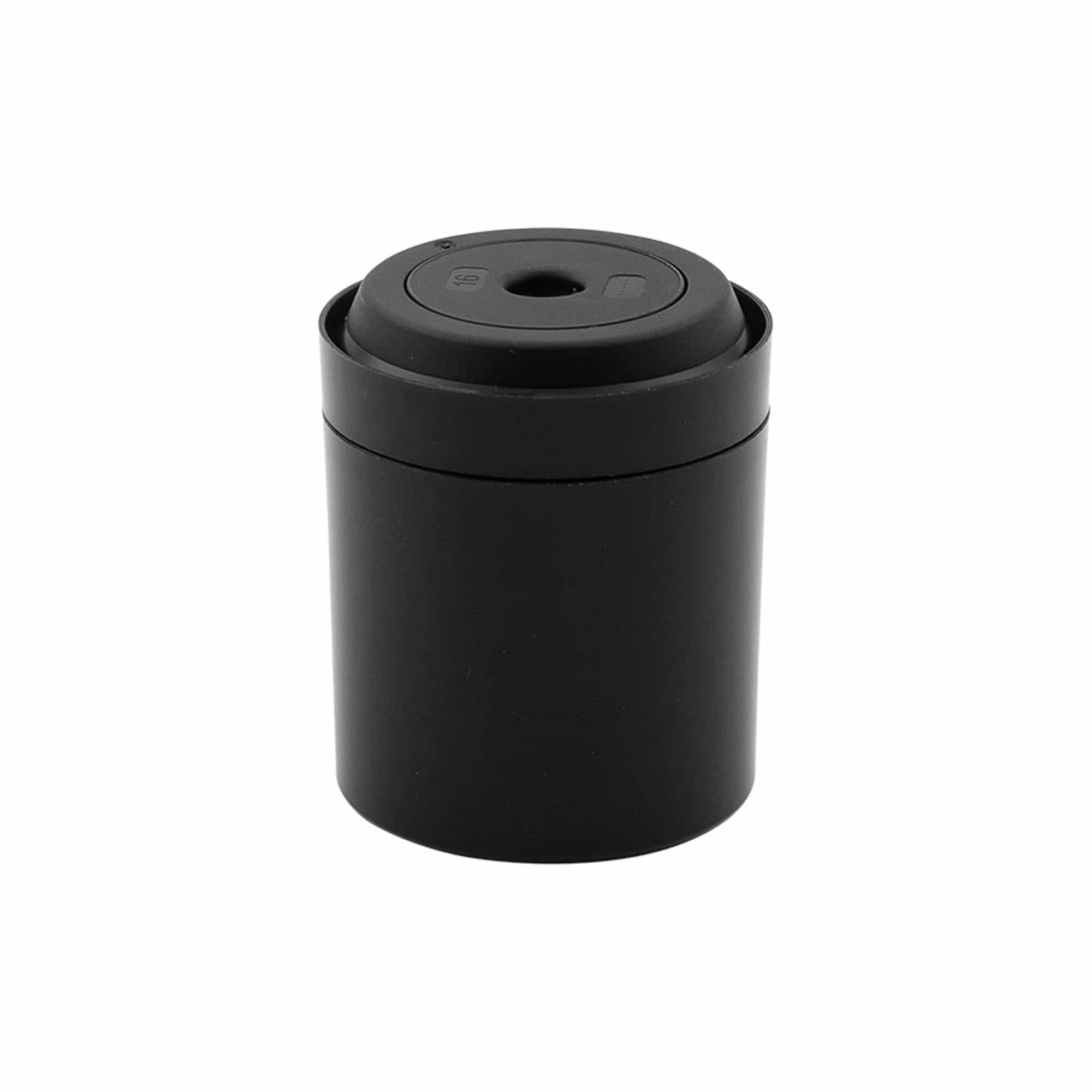 Flacon airless tête de pompe 'Mezzo', plastique PP, noir