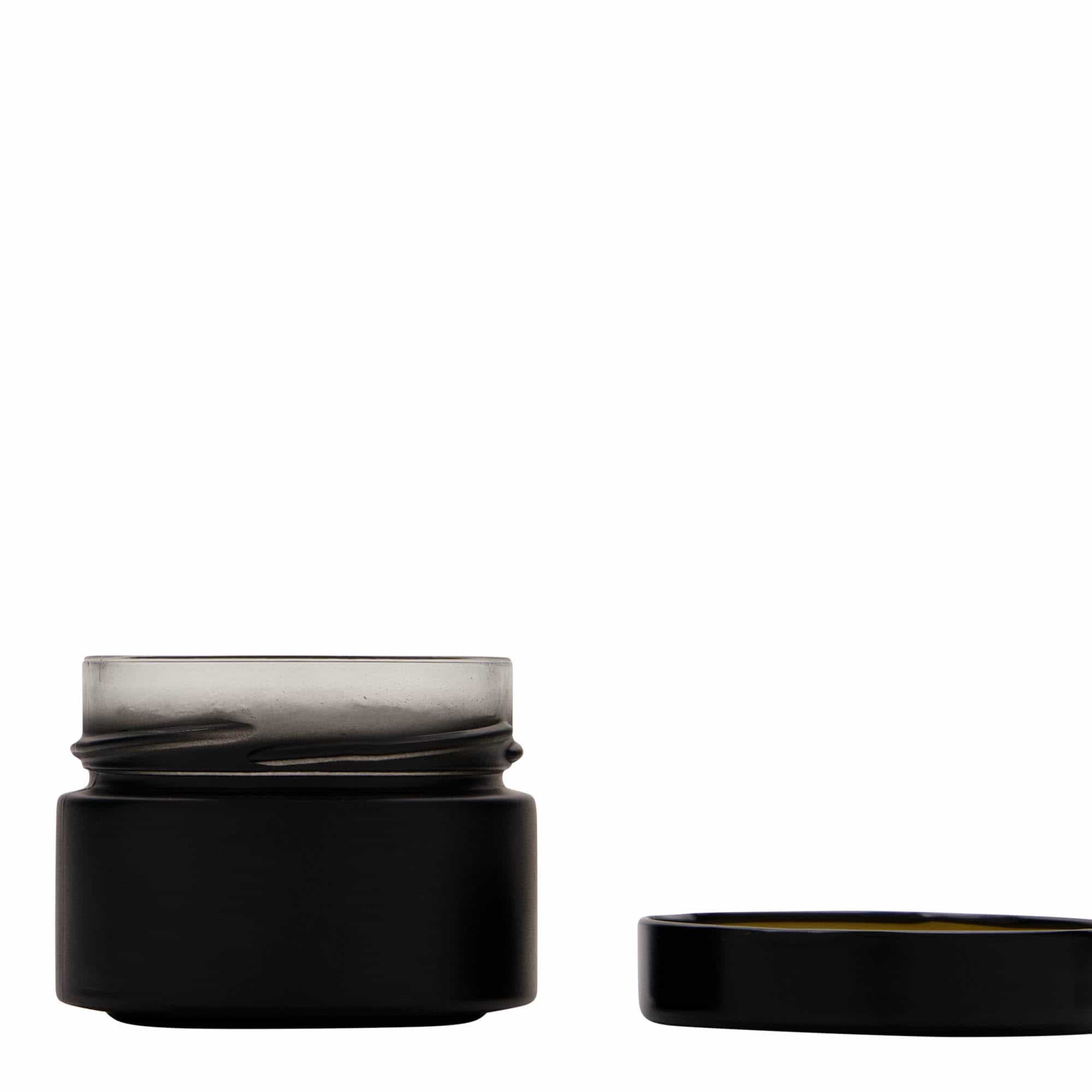 Bocal cylindrinque 130 ml « Aurora », noir, bouchage: Deep-Twist-Off (DTO 66)