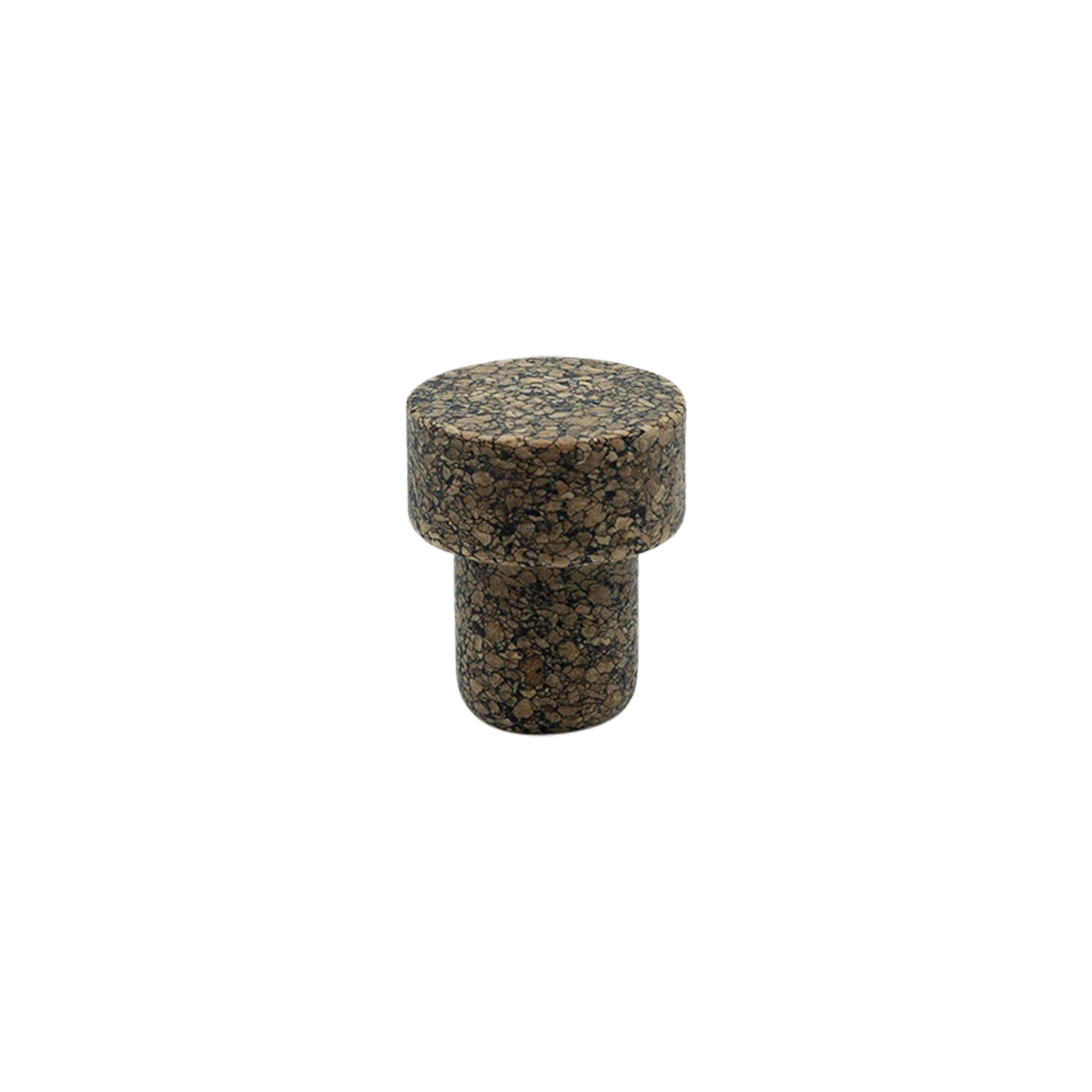 Dopkurk 'Sharp' 19,5 mm, Corkcoal, voor monding: kurk