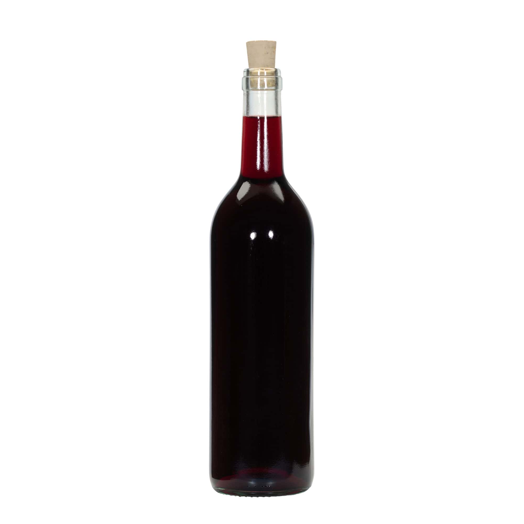 Bouteille en verre de 750 ml « Bordeaux Tradition », bouche : liège