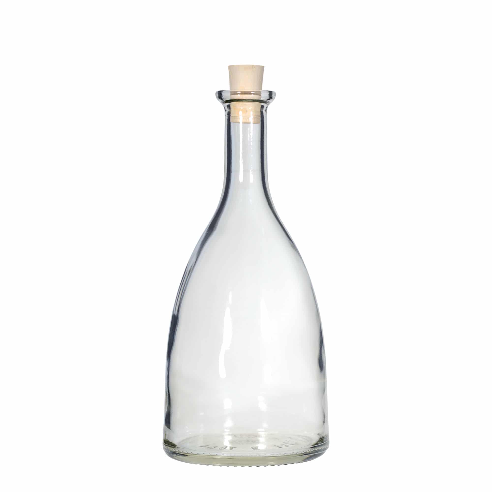 Glazen fles 'Viola', 700 ml, monding: kurk