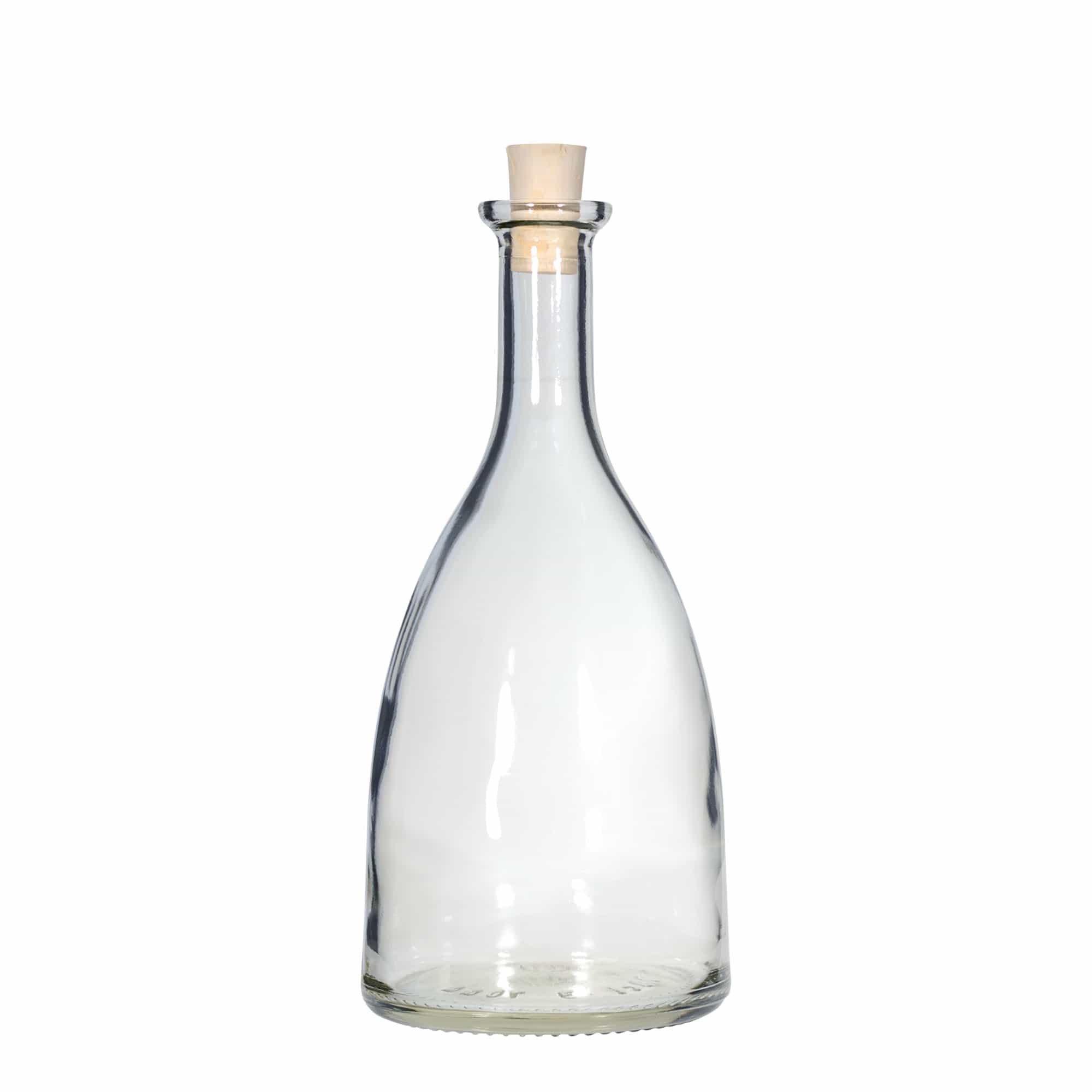 Glazen fles 'Viola', 700 ml, monding: kurk