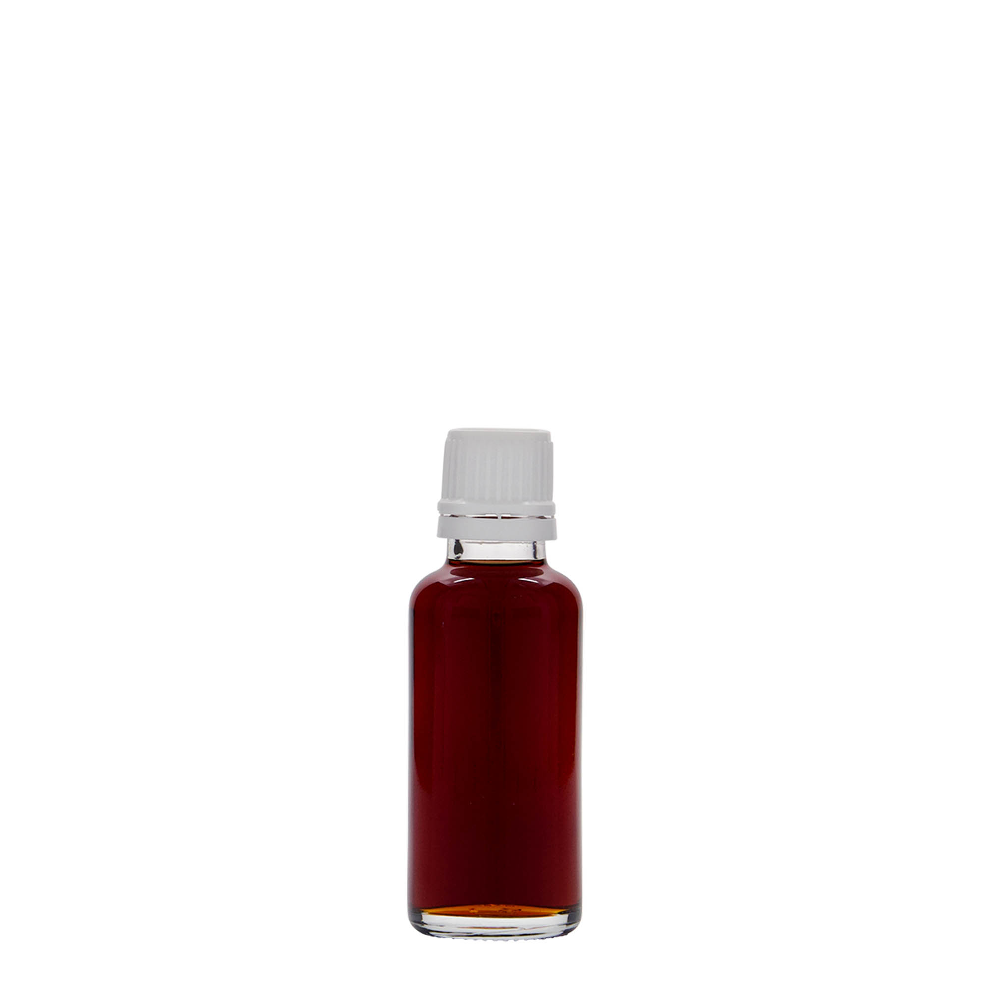 Flacon pharmaceutique 30 ml, verre, bouchage: DIN 18 Flacon pharmaceutique 30 ml, verre, bouchage: DIN 18