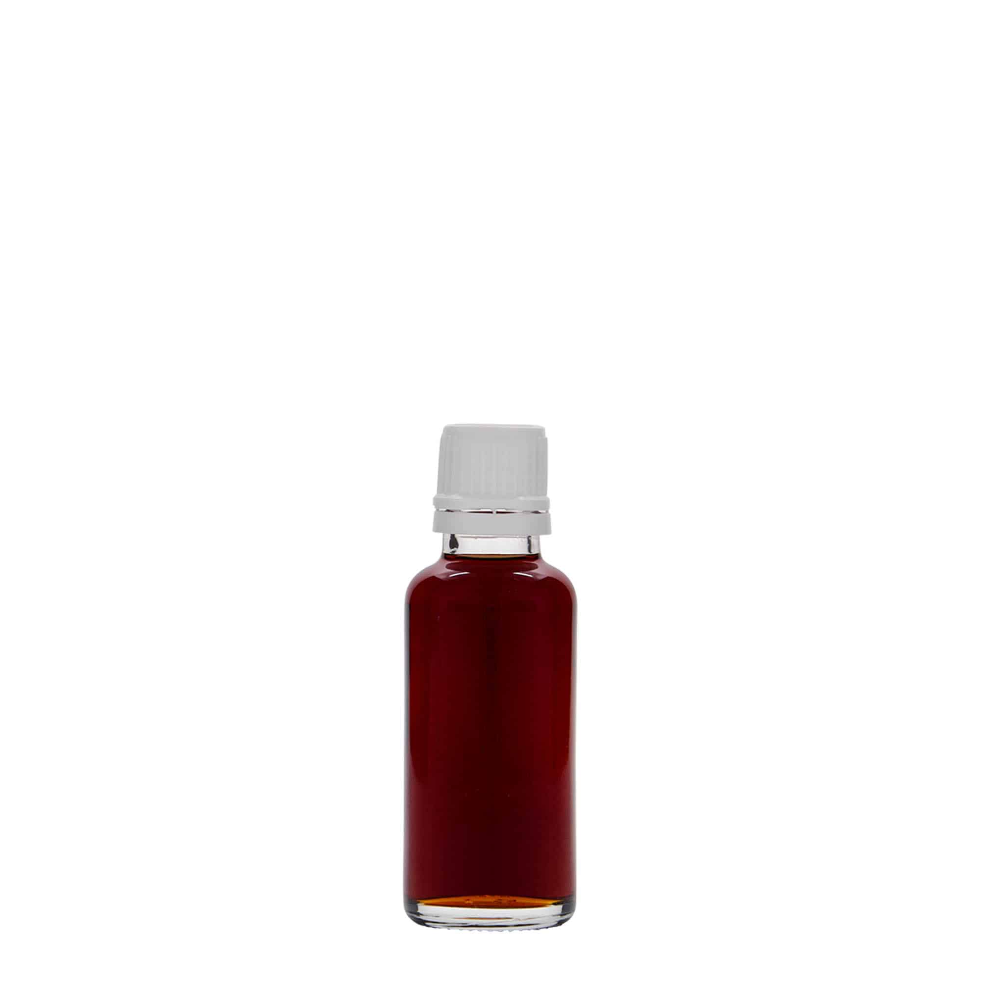Flacon pharmaceutique 30 ml, verre, bouchage: DIN 18