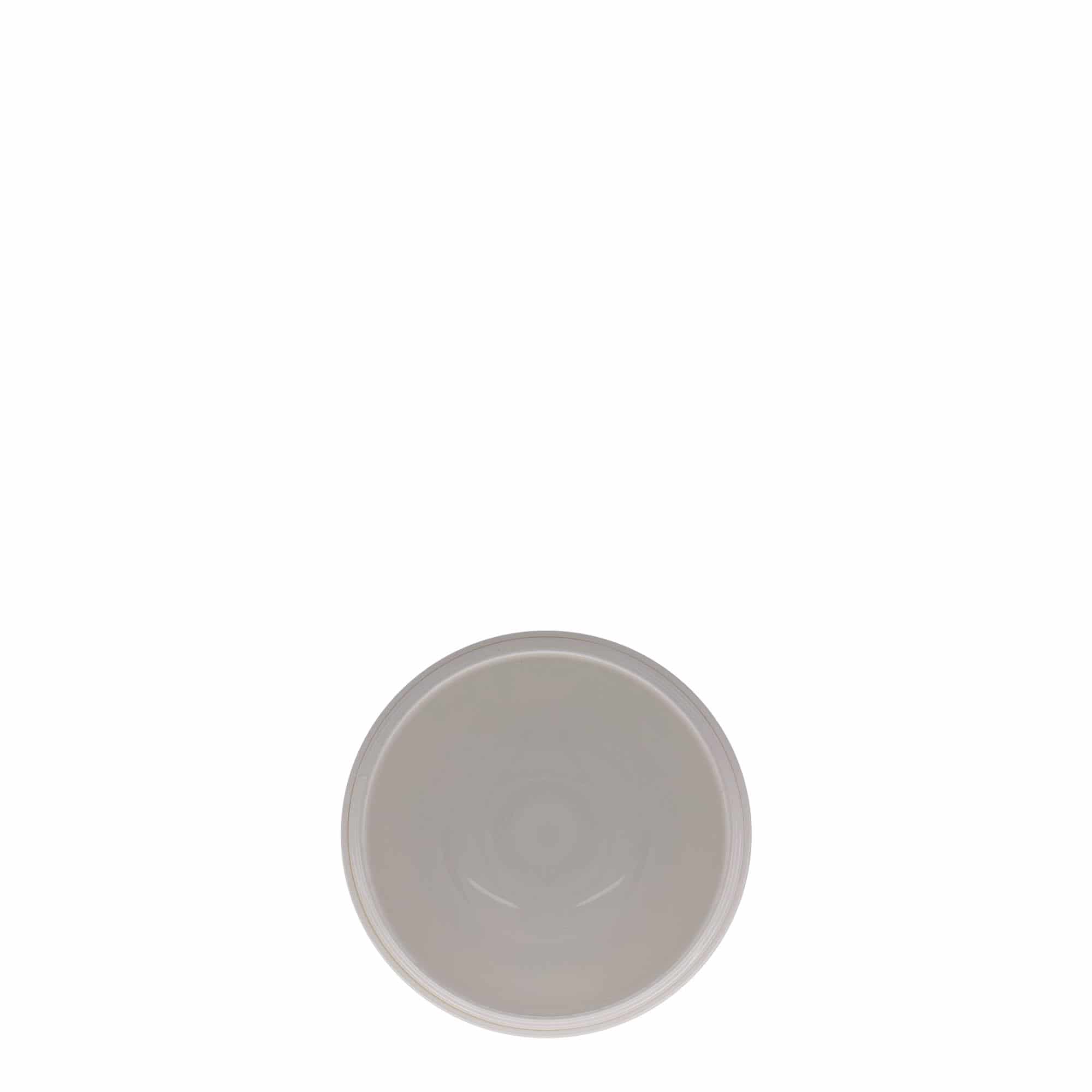 Boîte en plastique 150 ml 'Bianca', PP, blanche, bouchage: Bougage à vis