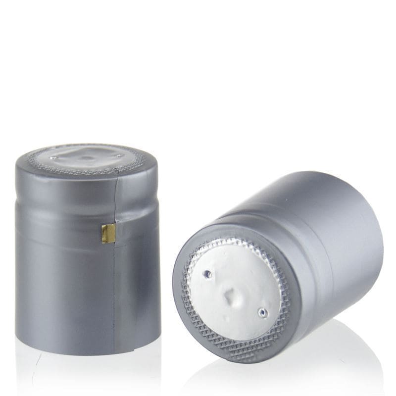 Krimpcapsule 32x41, pvc-kunststof, zilver Krimpcapsule 32x41, pvc-kunststof, zilver
