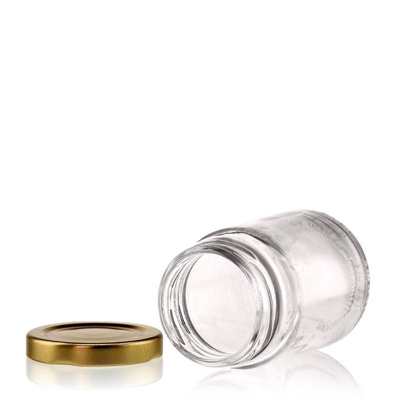 Hoge ronde pot, 106 ml, monding: twist-off (TO 48) Hoge ronde pot, 106 ml, monding: twist-off (TO 48)