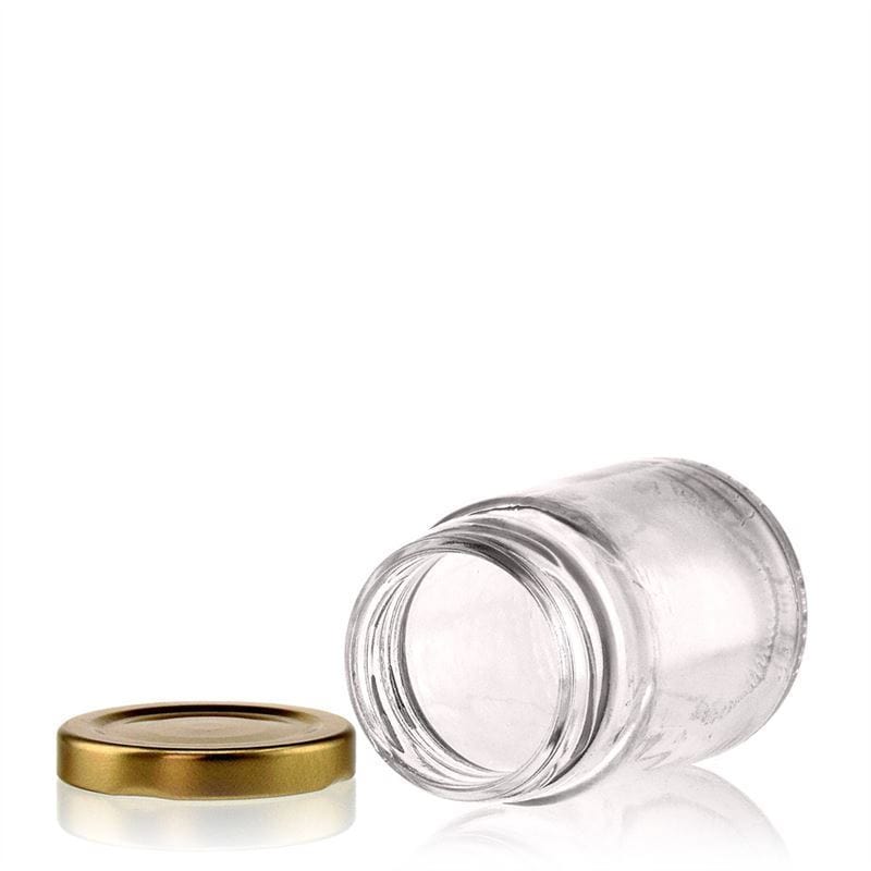 Hoge ronde pot, 106 ml, monding: twist-off (TO 48) Hoge ronde pot, 106 ml, monding: twist-off (TO 48)