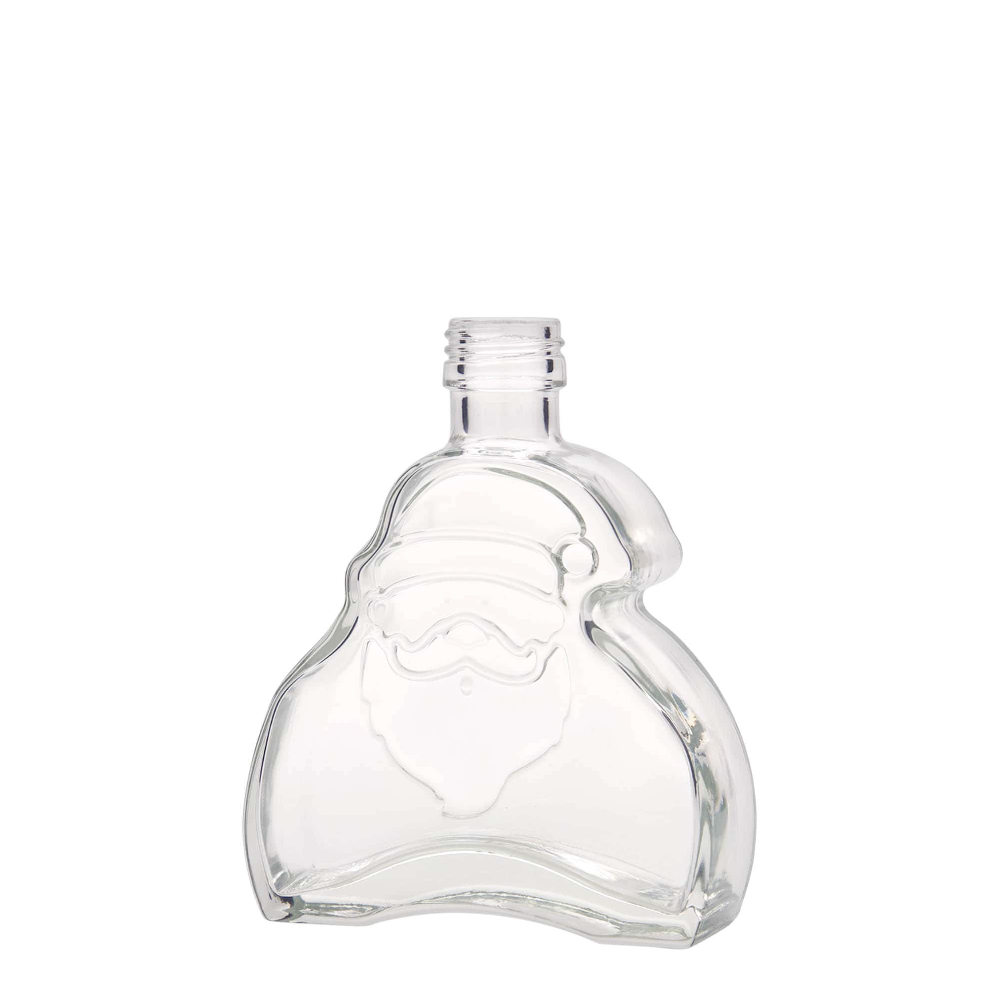 Bouteille en verre 200 ml 'Santa Claus', bouchage: PP 28 Bouteille en verre 200 ml 'Santa Claus', bouchage: PP 28