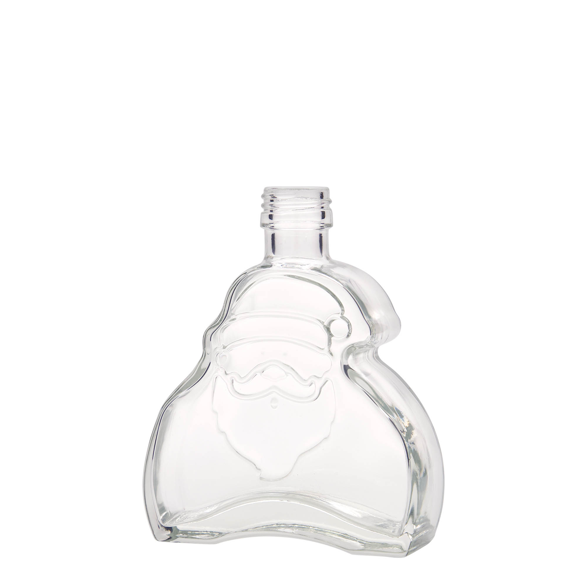 Glazen fles 'Santa Claus', 200 ml, monding: PP 28 Glazen fles 'Santa Claus', 200 ml, monding: PP 28