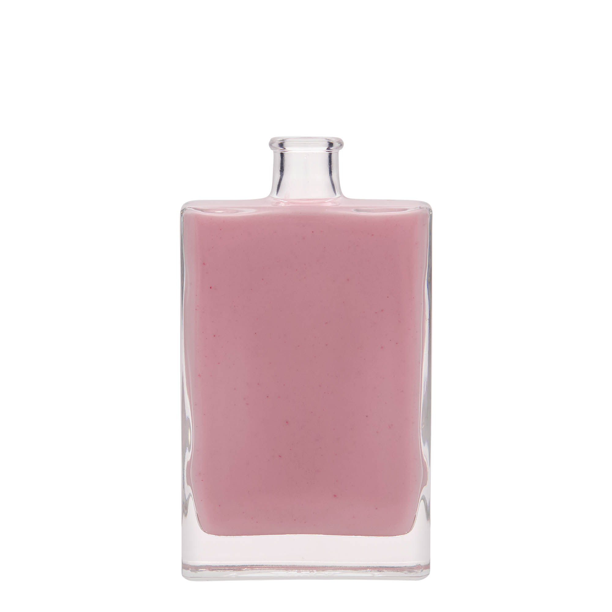 Glazen fles 'Julia', 350 ml, rechthoekig, monding: kurk