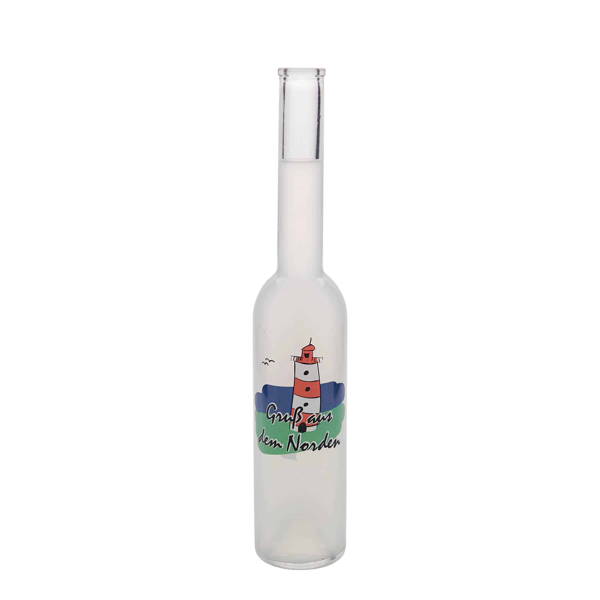 Bouteille en verre 350 ml 'Opera', motif : nord, bouchage: bouchon Bouteille en verre 350 ml 'Opera', motif : nord, bouchage: bouchon