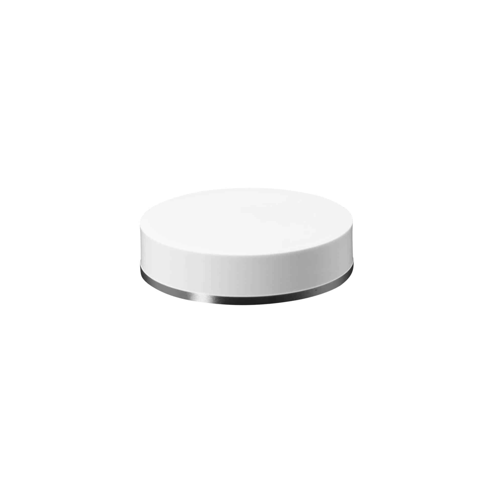 Bougage à vis 50 ml, plastique SAN, blanc Bougage à vis 50 ml, plastique SAN, blanc