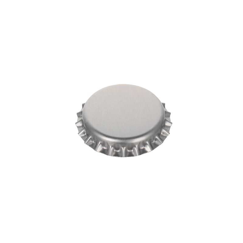 Kroonkurk, 26 mm, metaal, zilver