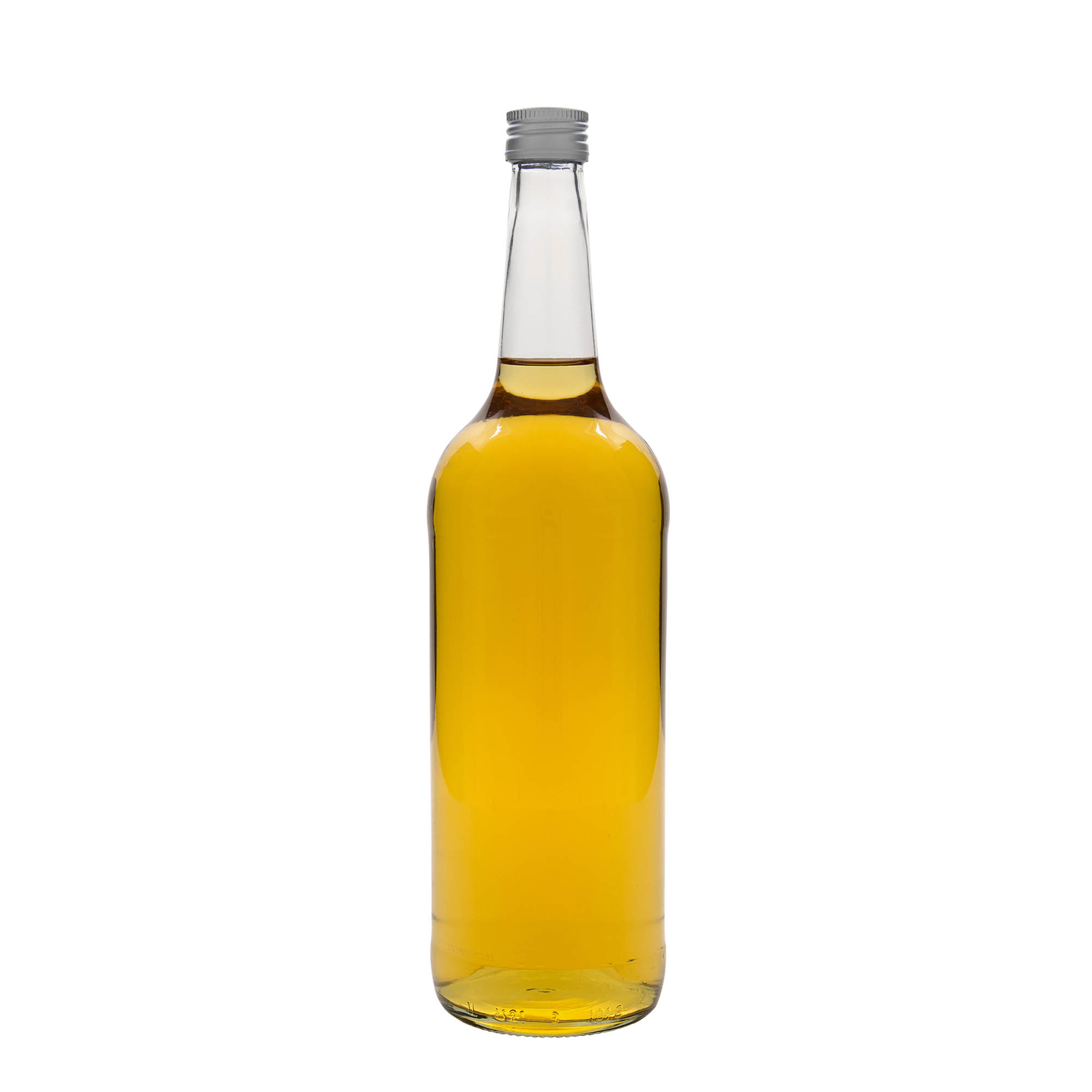 Bouteille en verre col droit 1 000 ml, bouchage: PP 28 Bouteille en verre col droit 1 000 ml, bouchage: PP 28