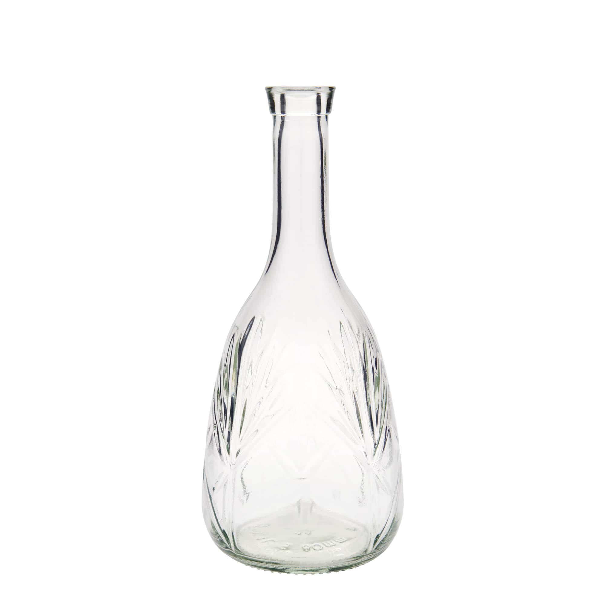 Bouteille en verre 1 000 ml « Reliefa », bouchage: bouchon