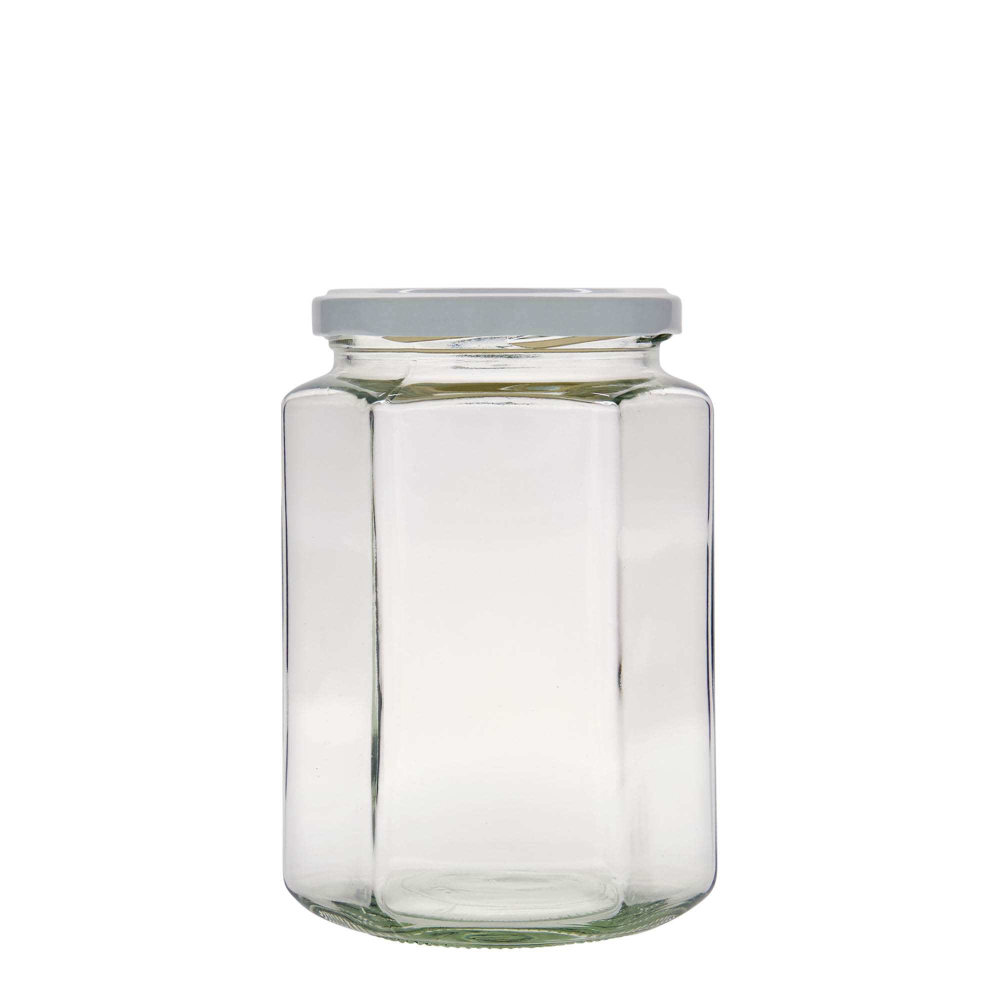 Bocal hexagonal 770 ml, bouchage: Twist-Off (TO 82) Bocal hexagonal 770 ml, bouchage: Twist-Off (TO 82)