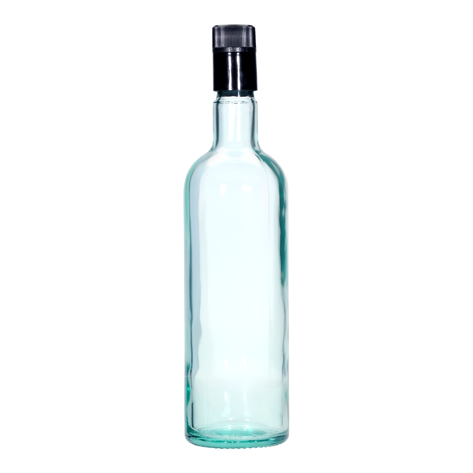 Bouteille de vinaigre / d’huile 750 ml « Willy New », verre, vert clair, bouchage: DOP