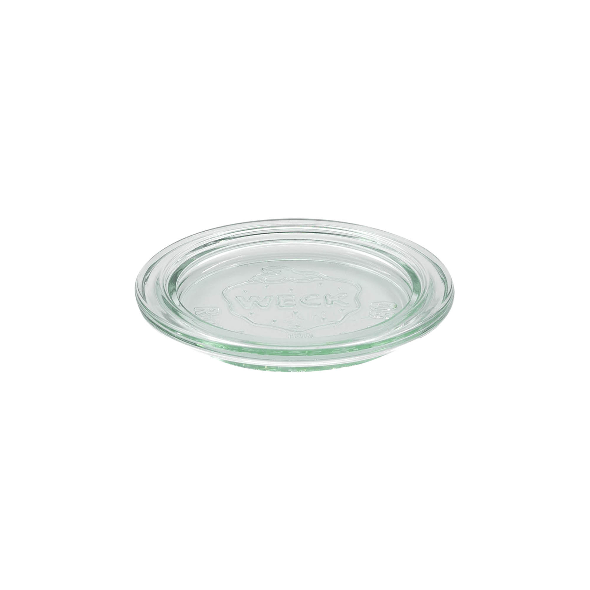 Couvercle en verre WECK aux bords arrondis, pour bouchage: RR80 Couvercle en verre WECK aux bords arrondis, pour bouchage: RR80