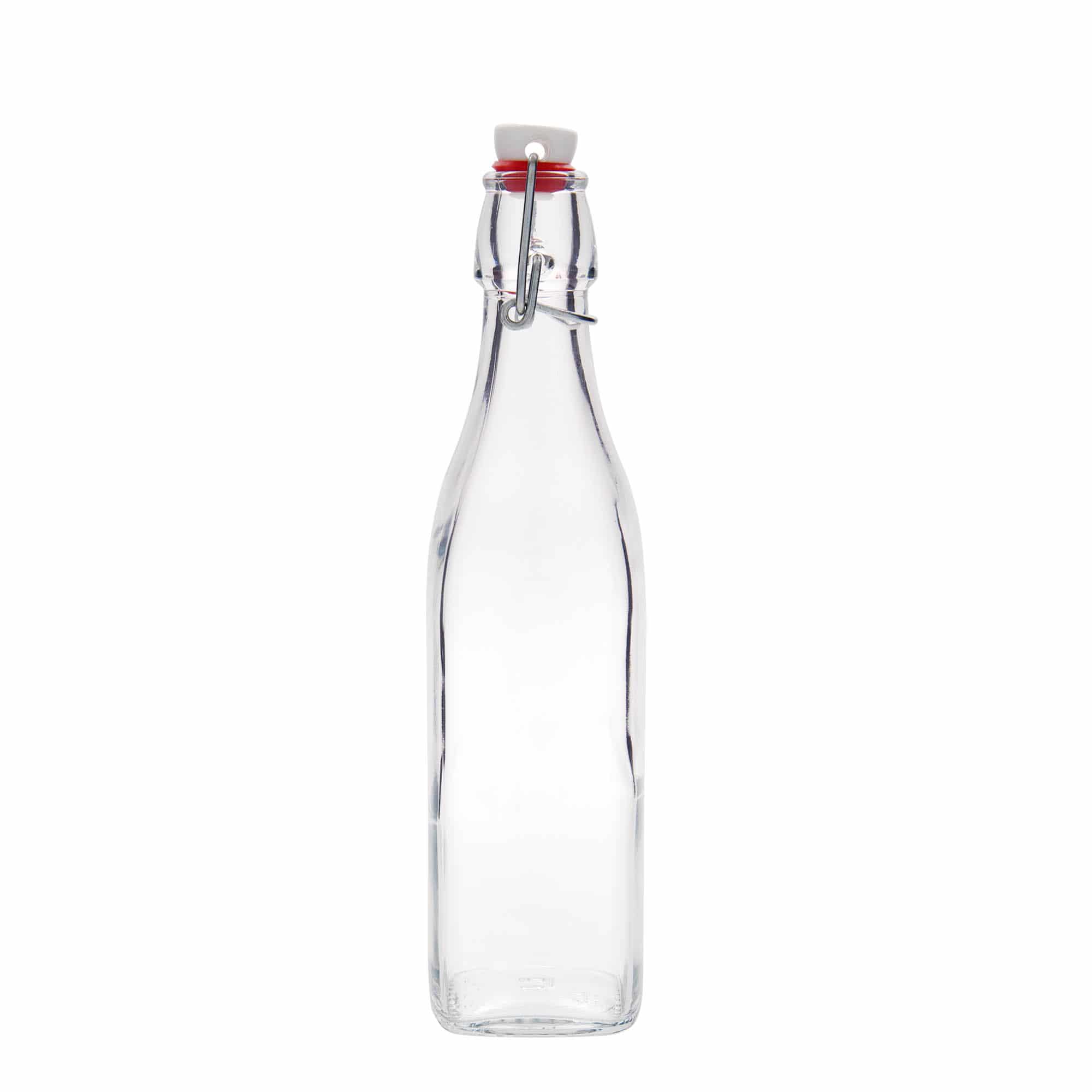 Bouteille en verre 500 ml 'Swing', carrée, bouchage: bouchon mécanique